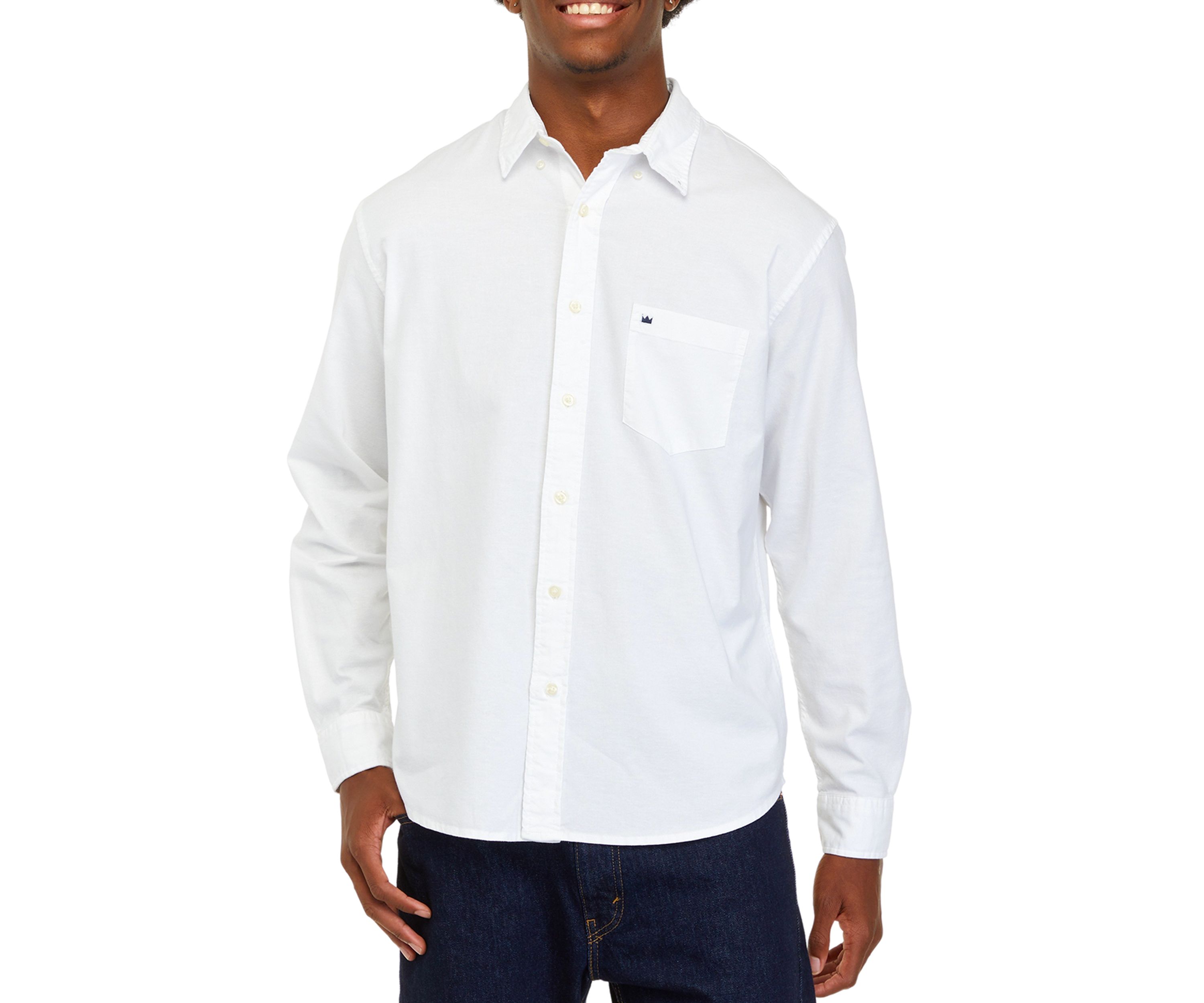 Long Sleeve Woven Oxford Shirt