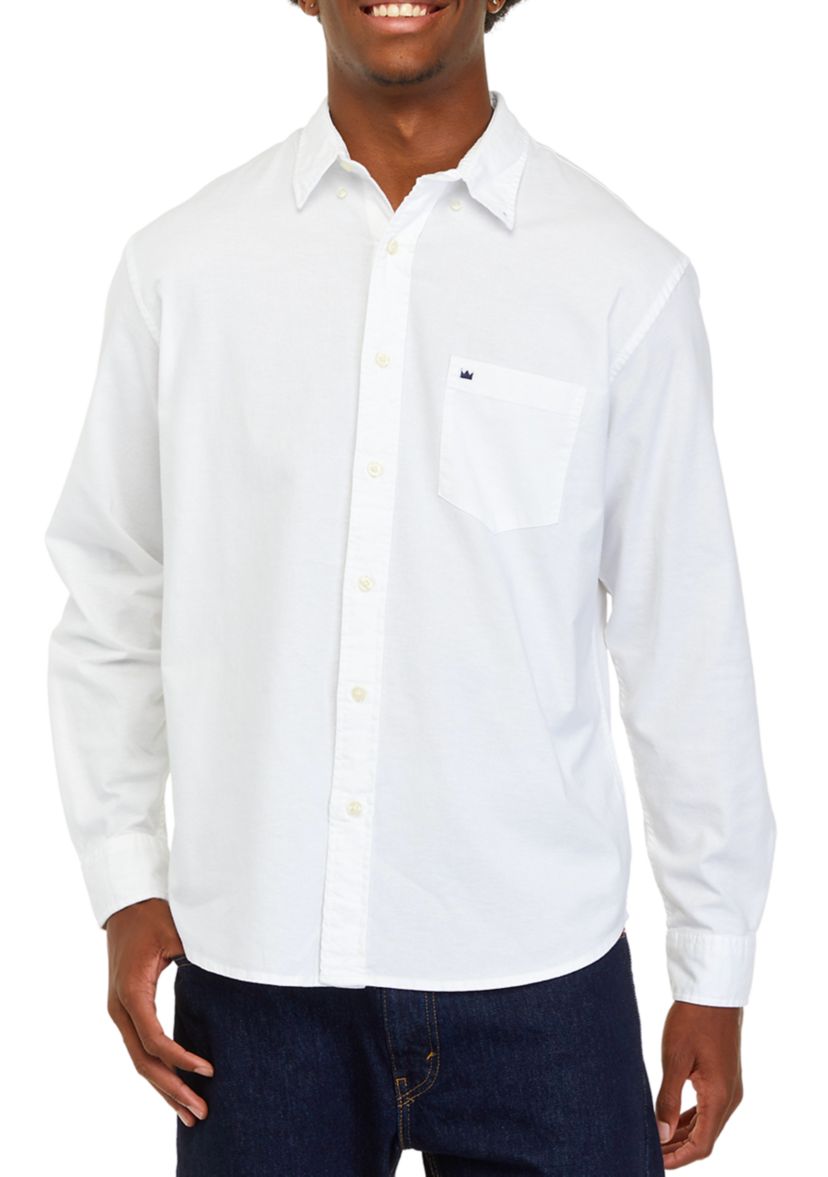 Long Sleeve Woven Oxford Shirt
