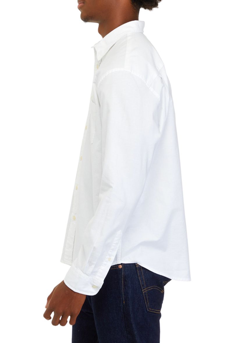 Long Sleeve Woven Oxford Shirt