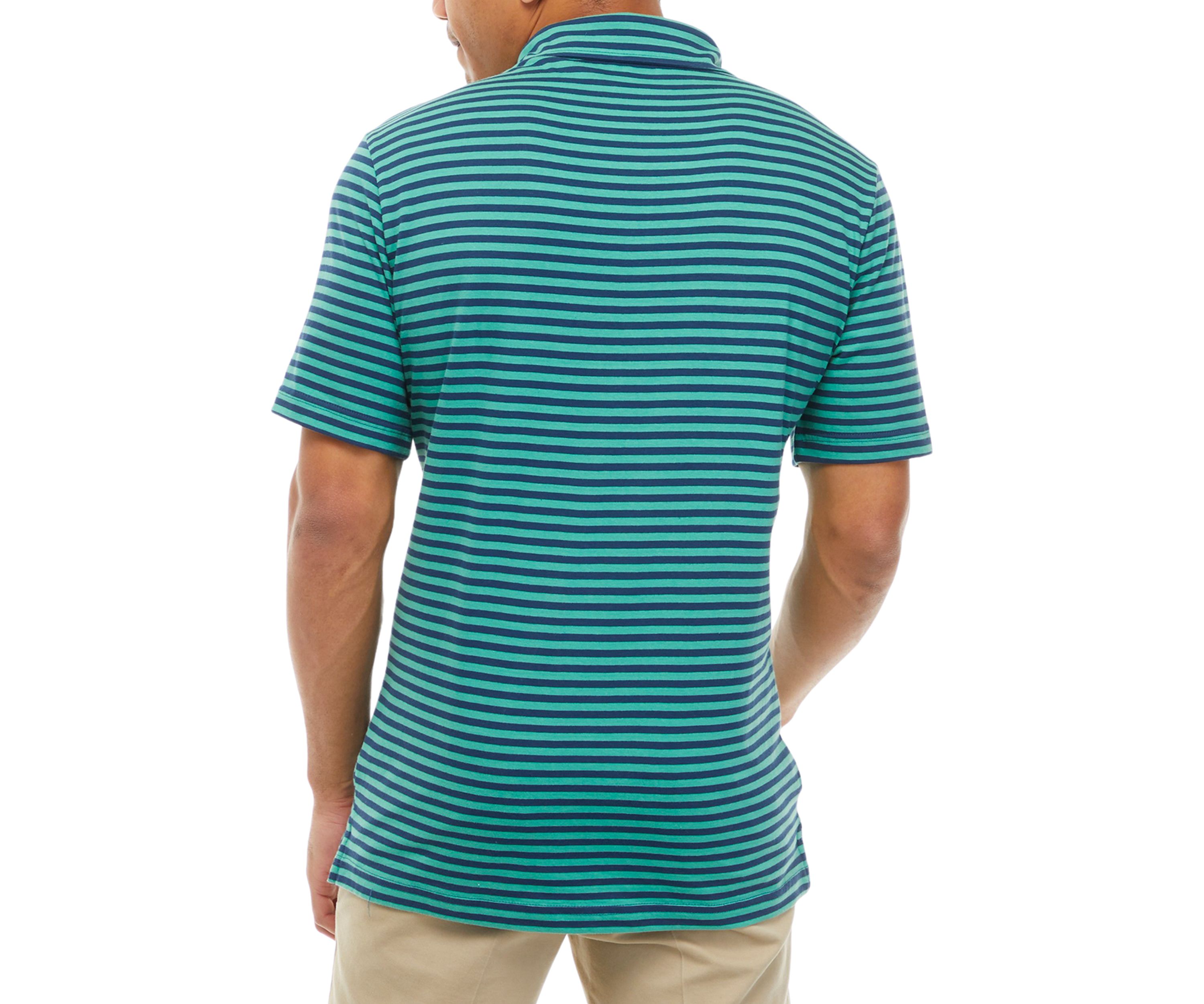 Striped Pocket Polo Shirt 