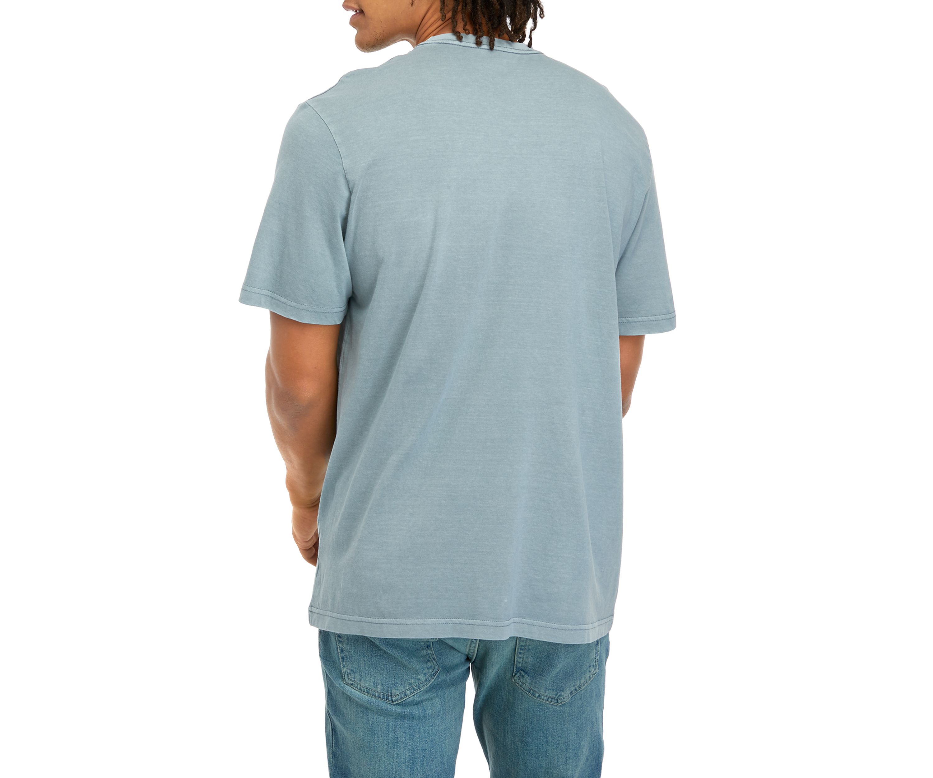 Washed Crew Neck Pocket T-Shirt