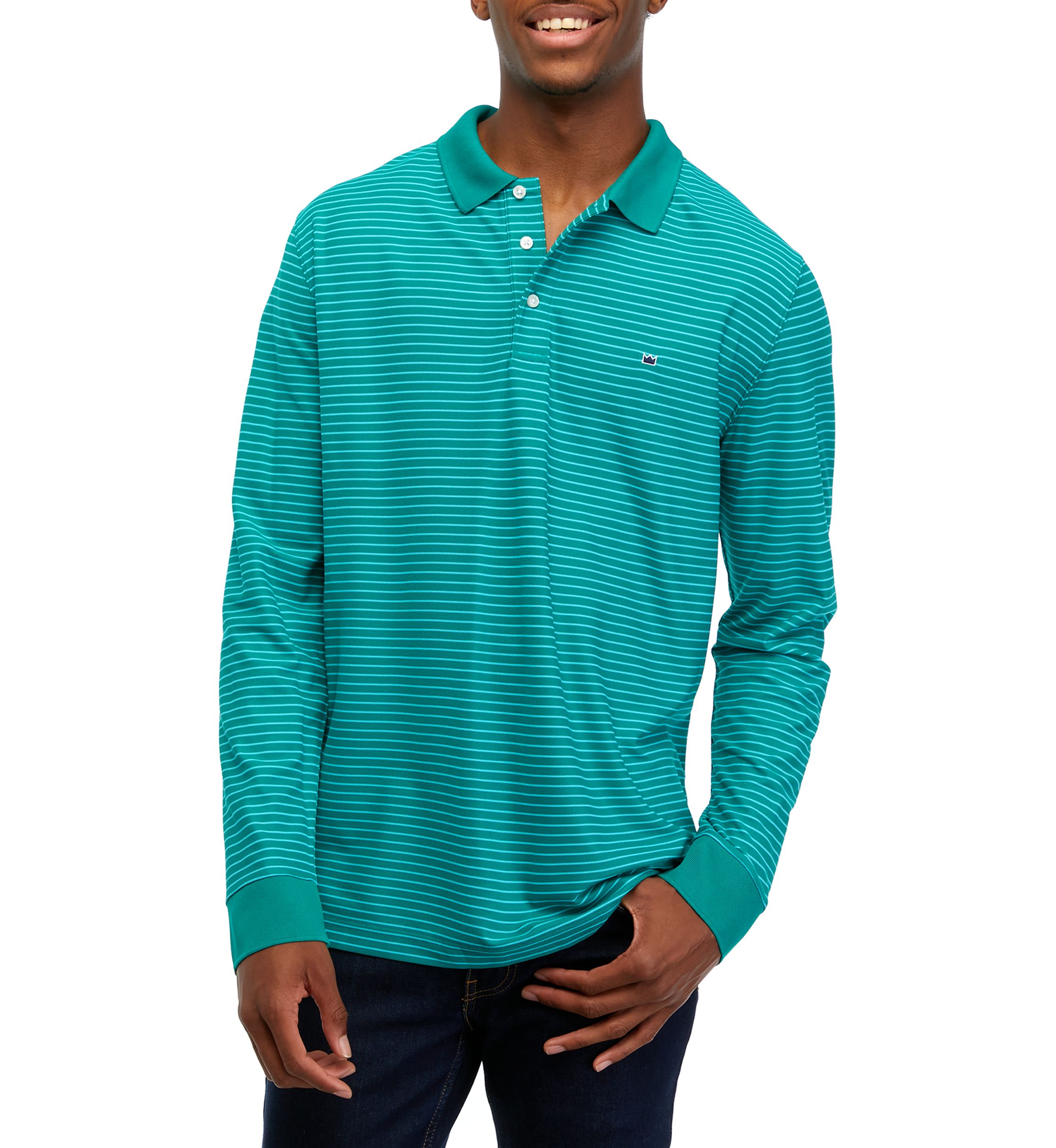 Long Sleeve Piqué Polo Shirt