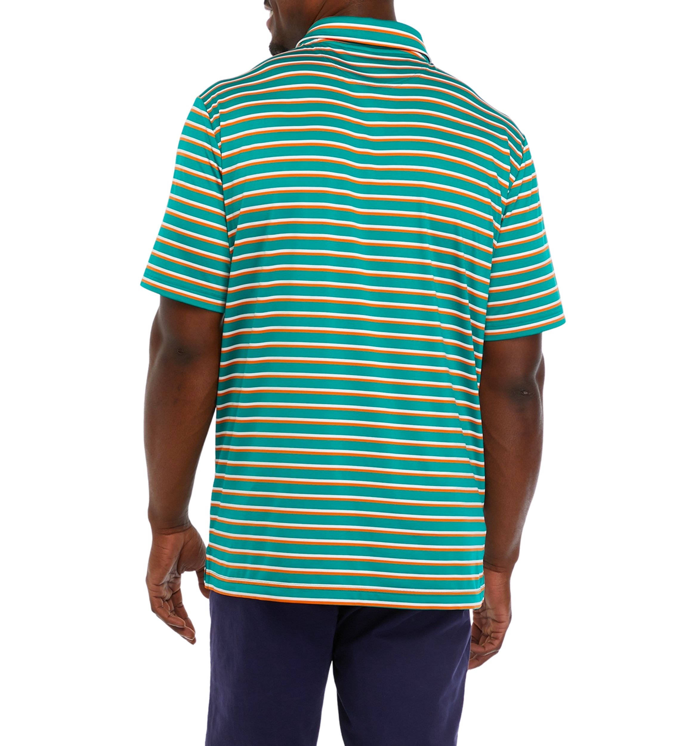 Stripe Performance Polo Shirt