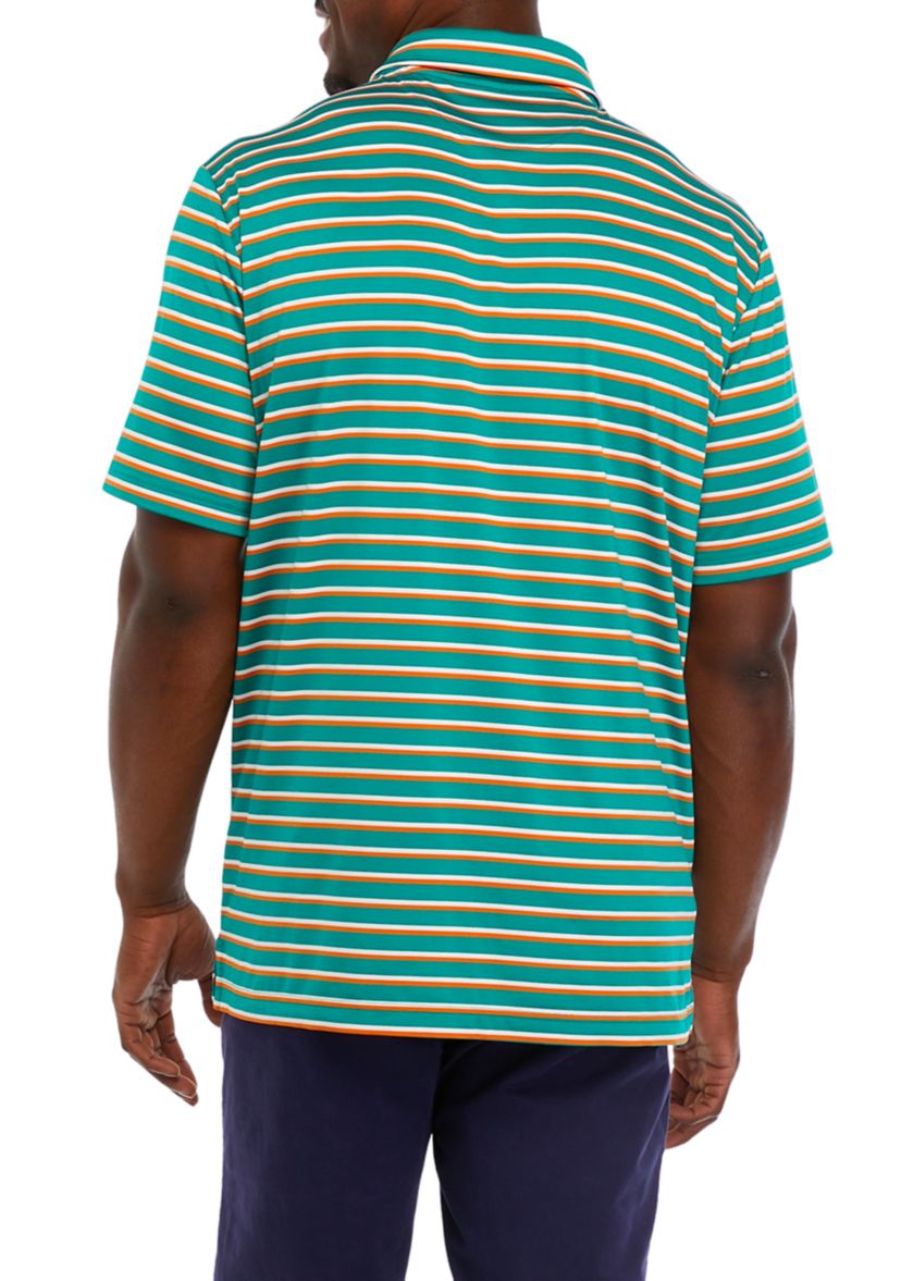 Stripe Performance Polo Shirt