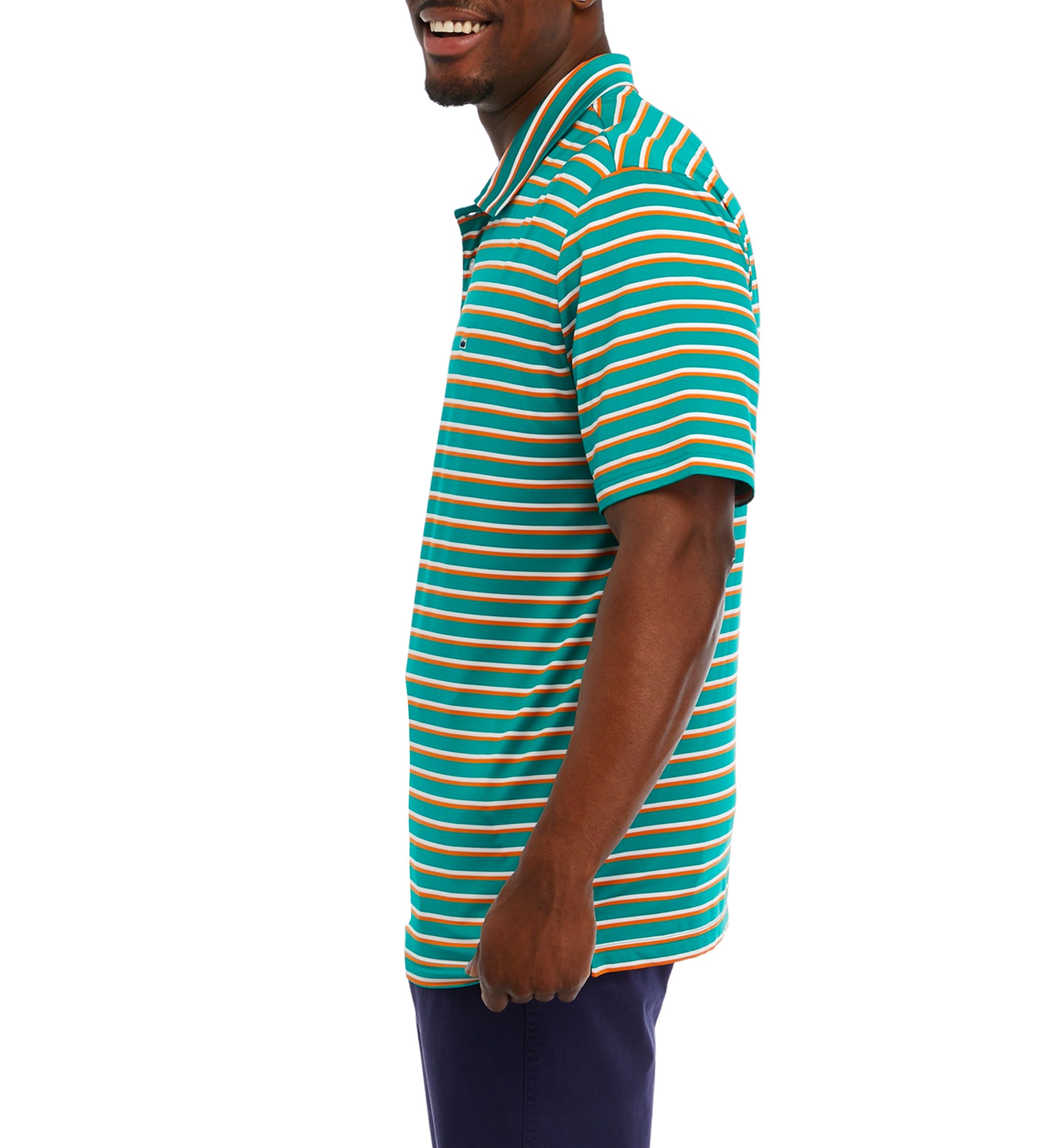 Stripe Performance Polo Shirt