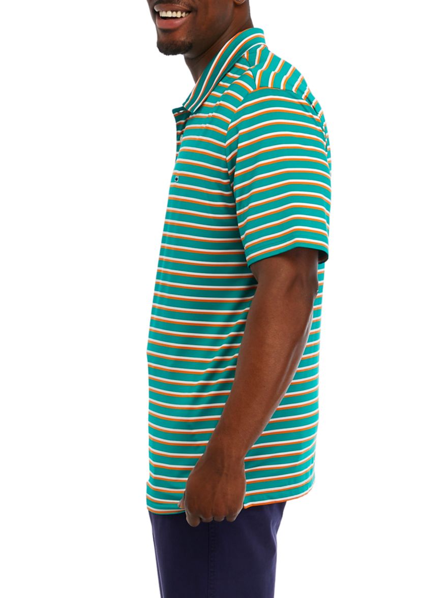 Stripe Performance Polo Shirt