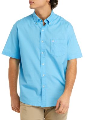 Crown & Ivy Men's Short Sleeve Woven Oxford Button Down Shirt | Belk
