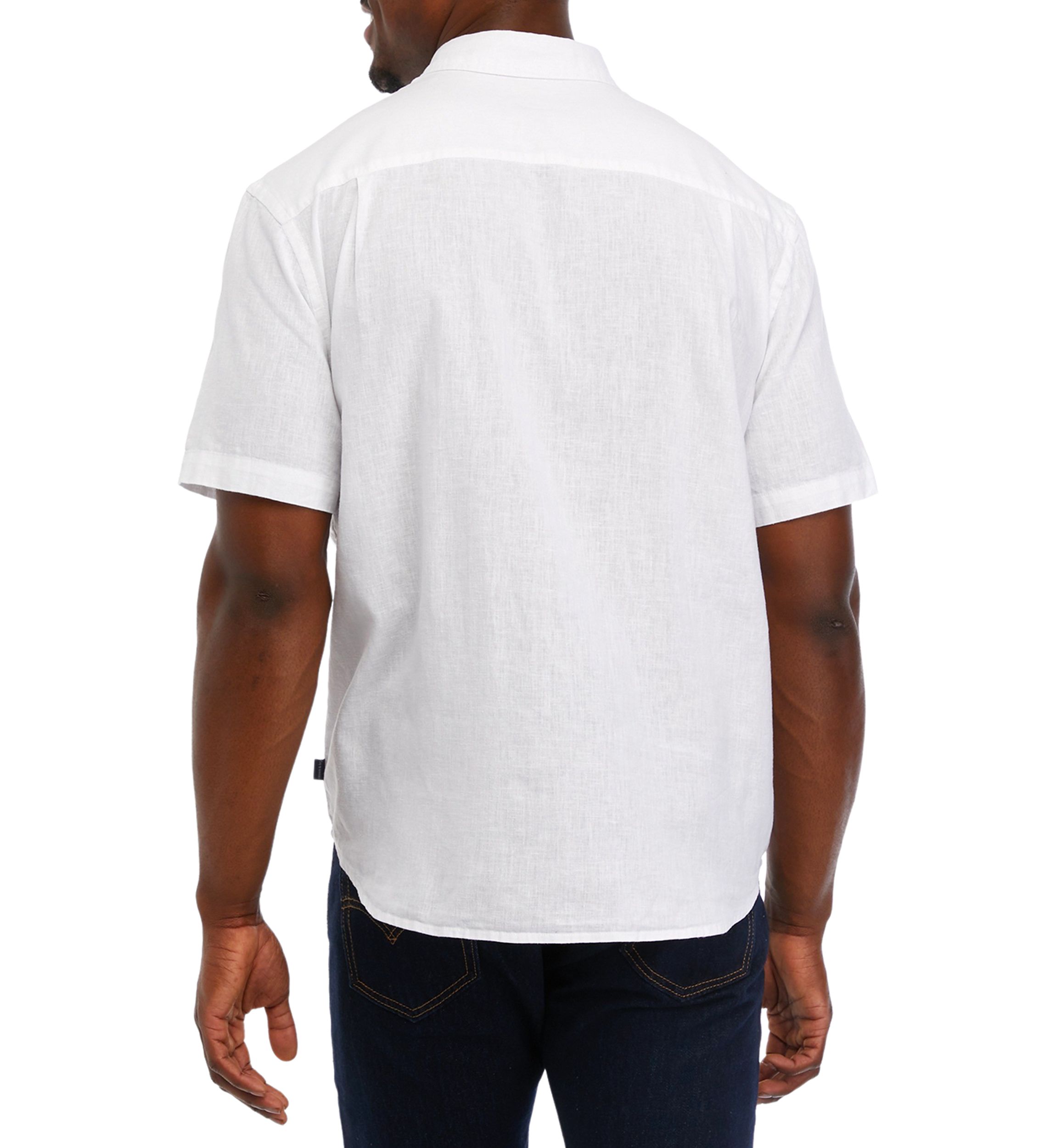 Short Sleeve Linen Cotton Shirt