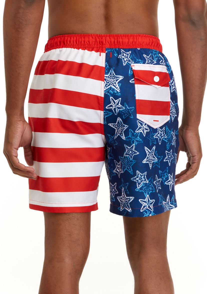 7" Printed Swim Trunks 