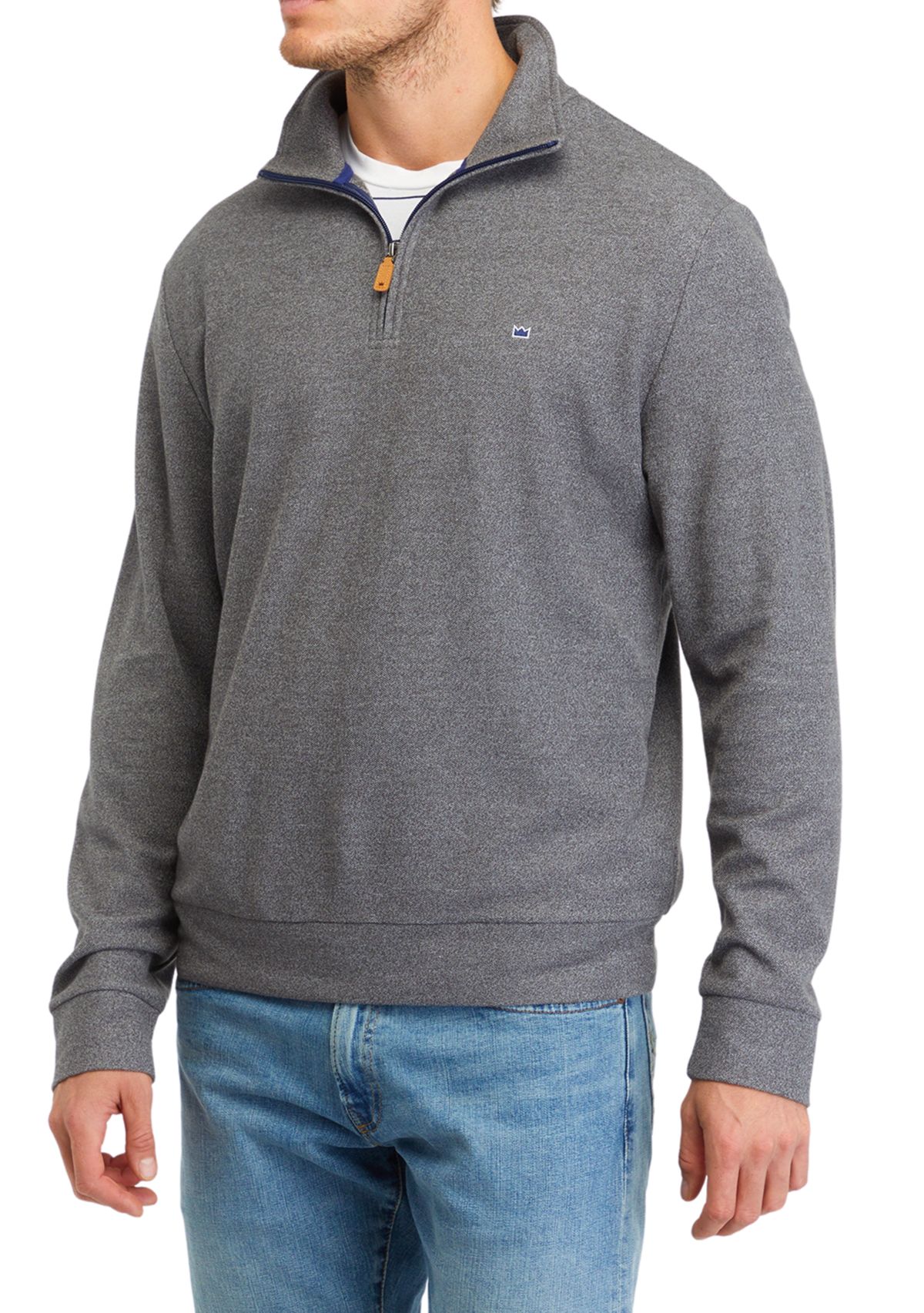 Oxford Piqué 1/4 Zip Pullover