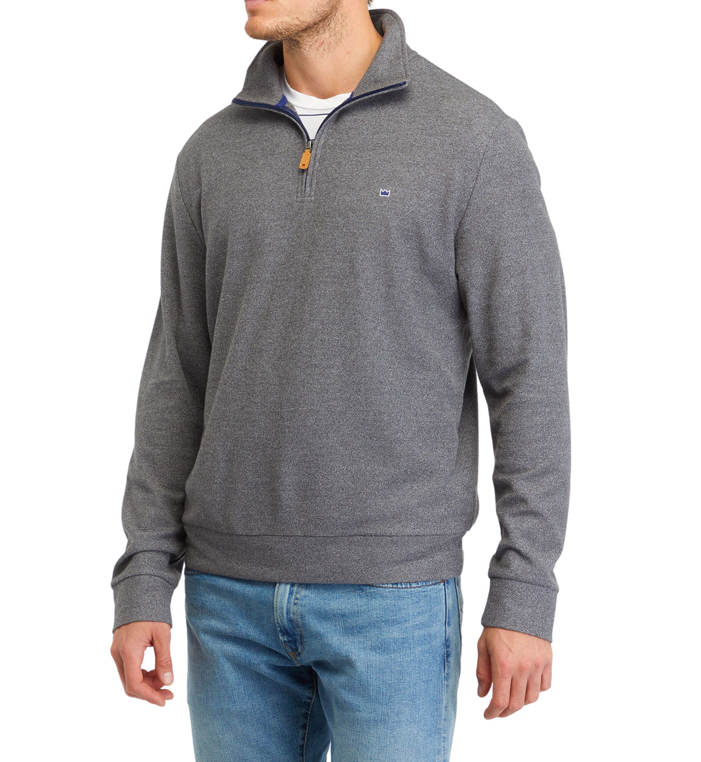 Oxford Piqué 1/4 Zip Pullover