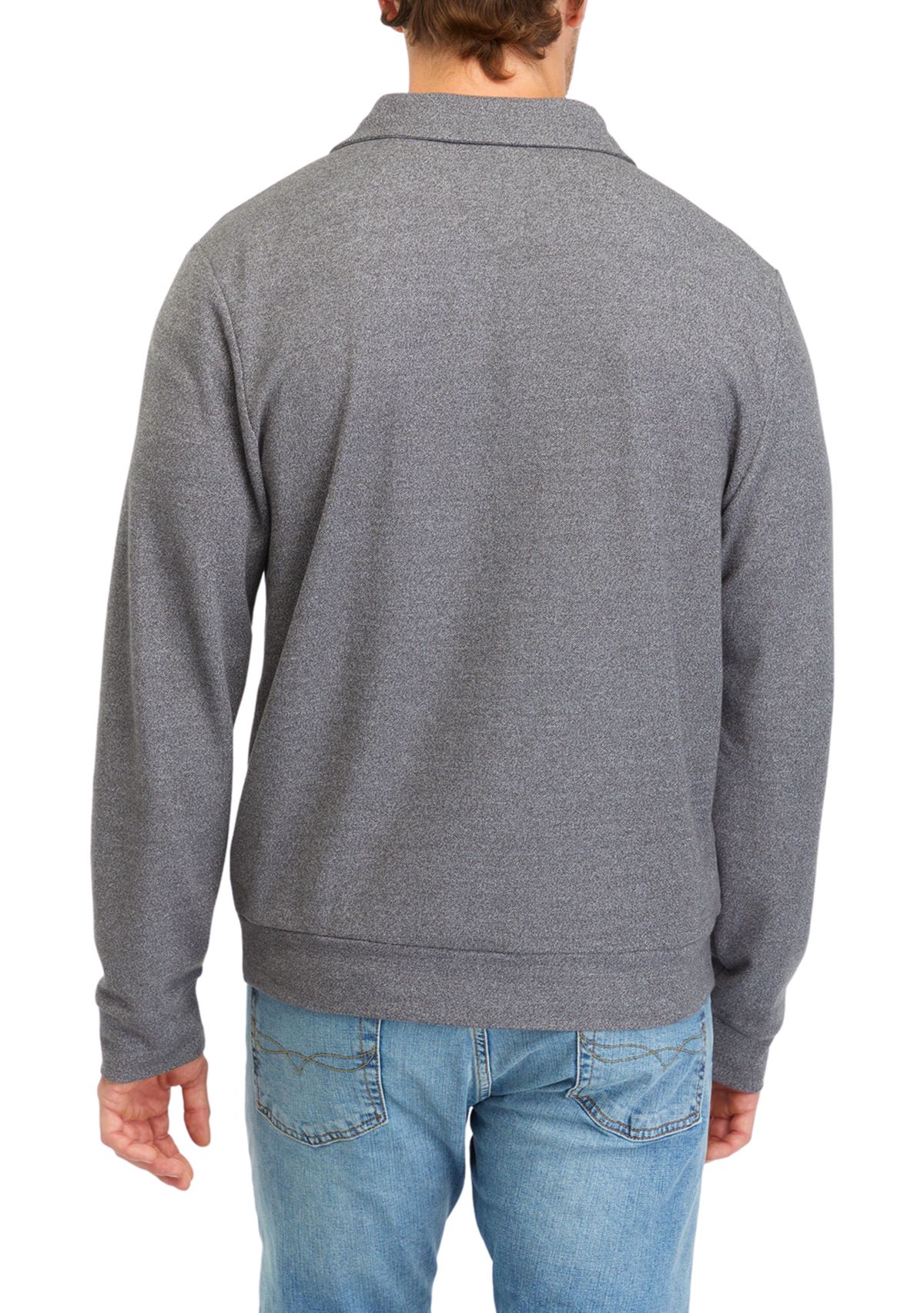 Oxford Piqué 1/4 Zip Pullover