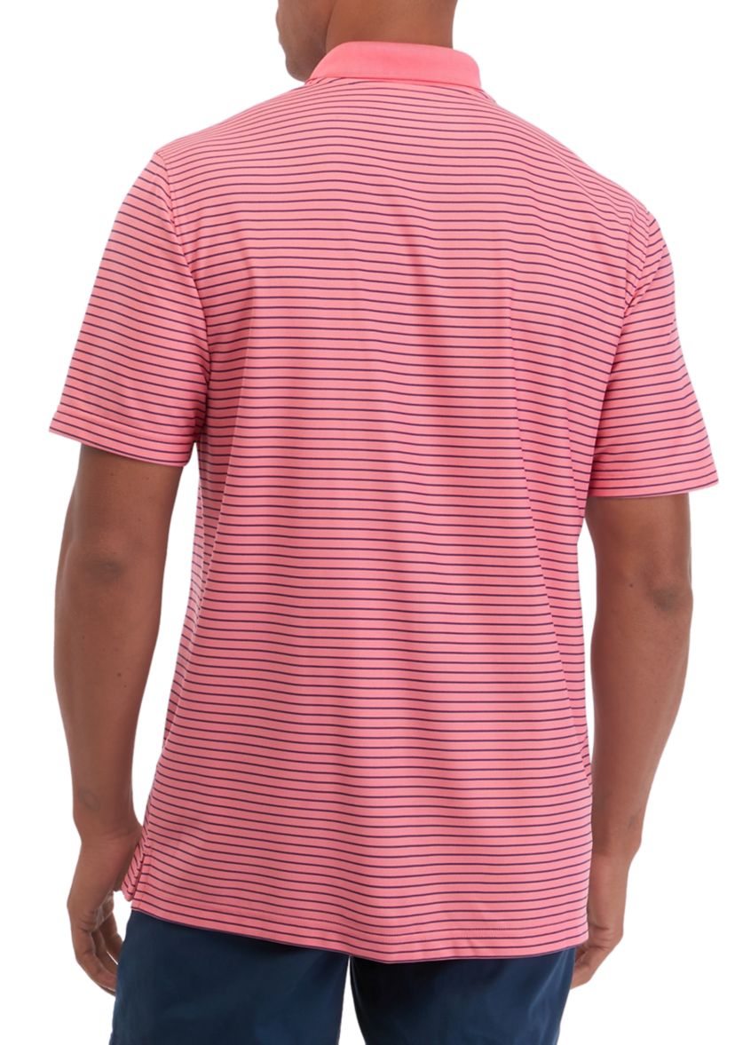 Performance Stripe Piqué Polo Shirt
