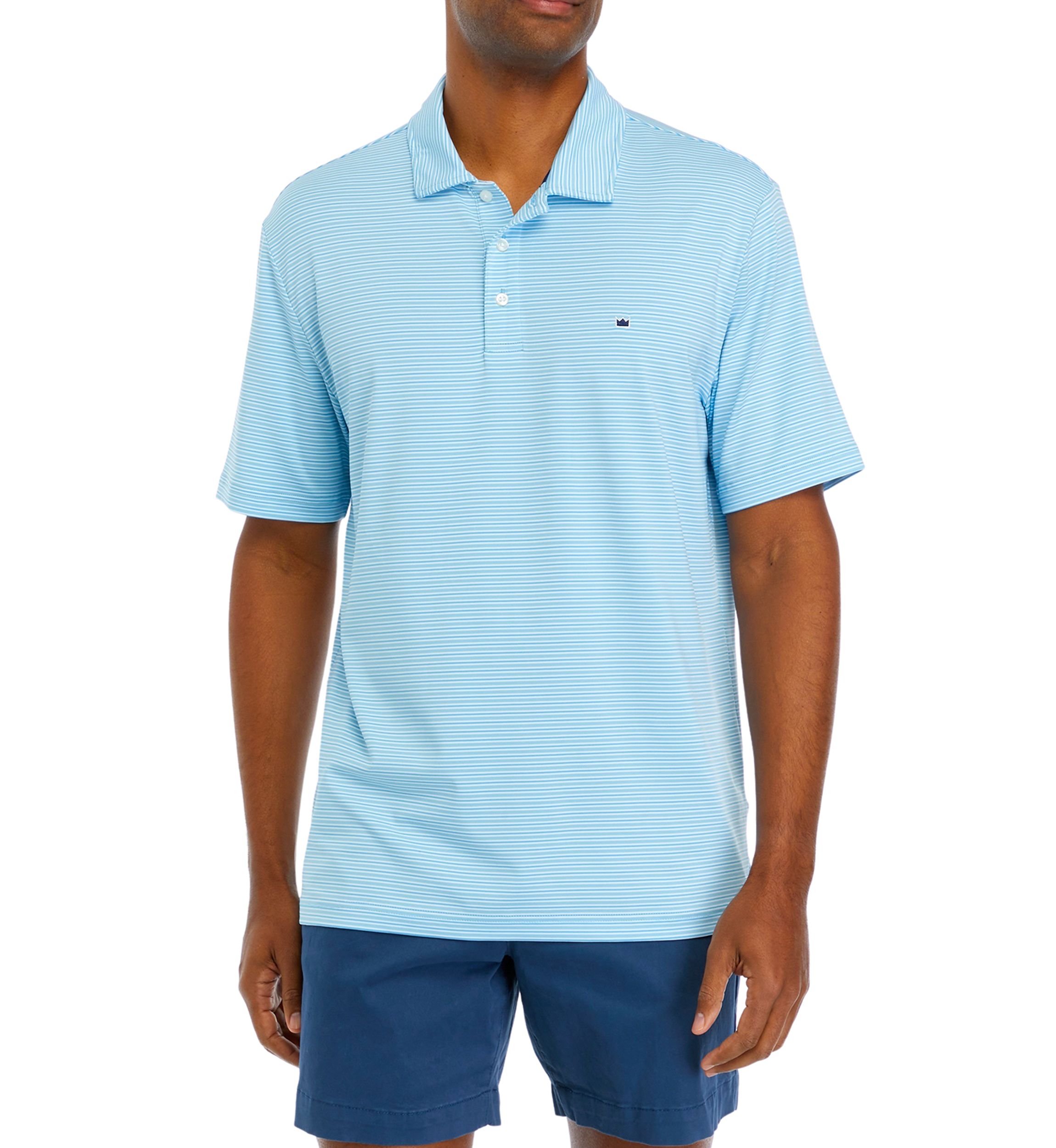 Striped Performance Polo Shirt