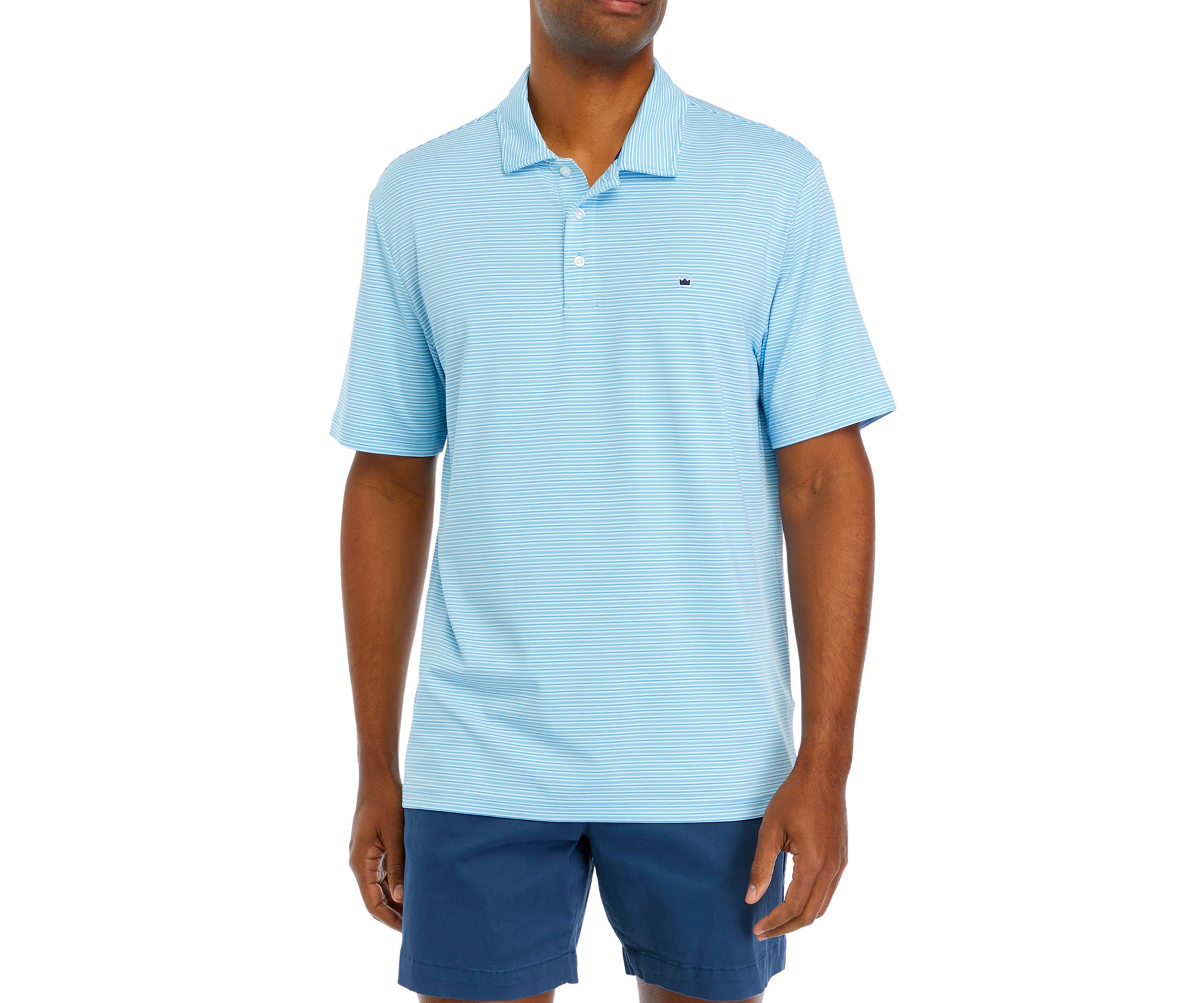 Striped Performance Polo Shirt