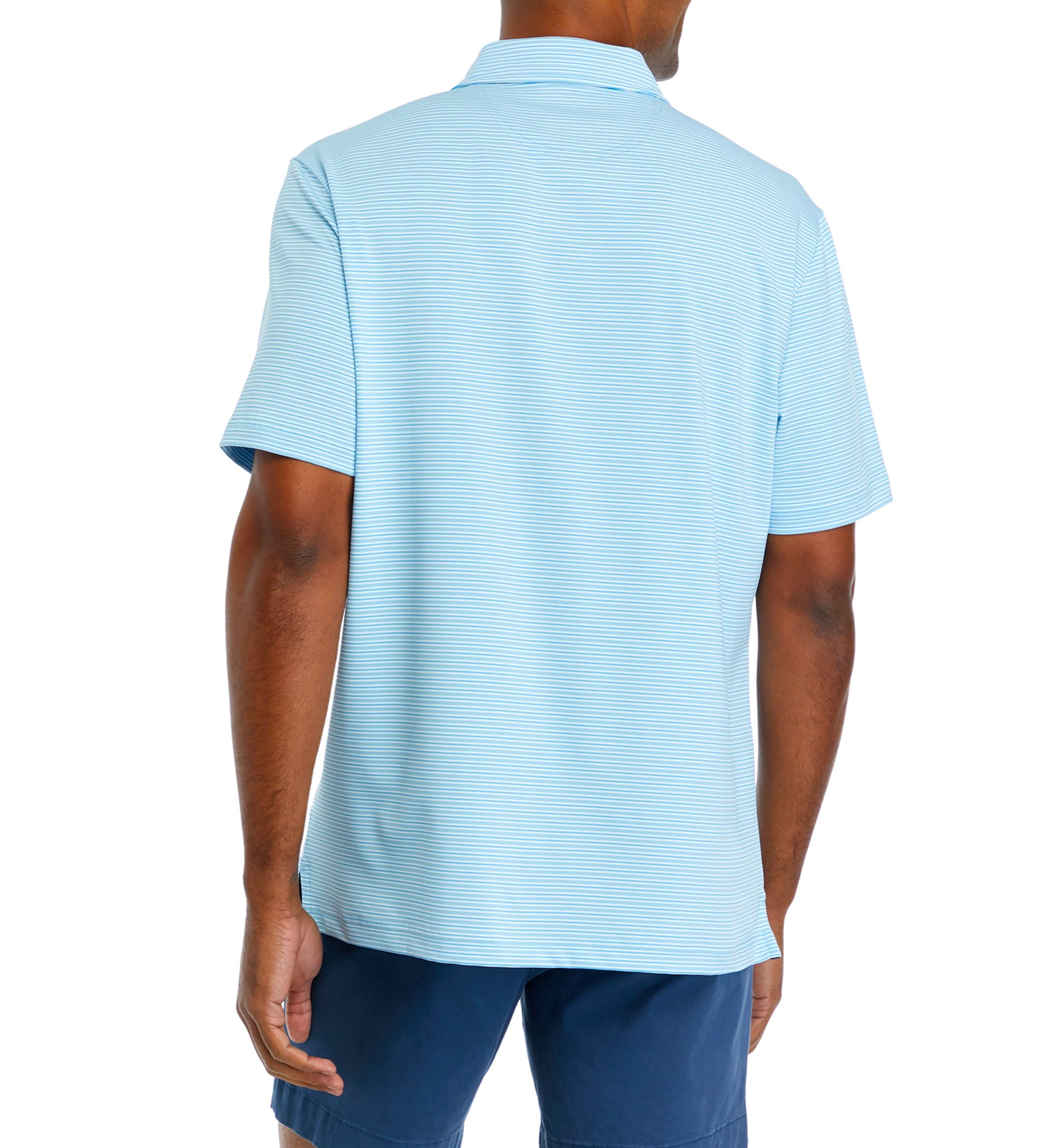 Striped Performance Polo Shirt