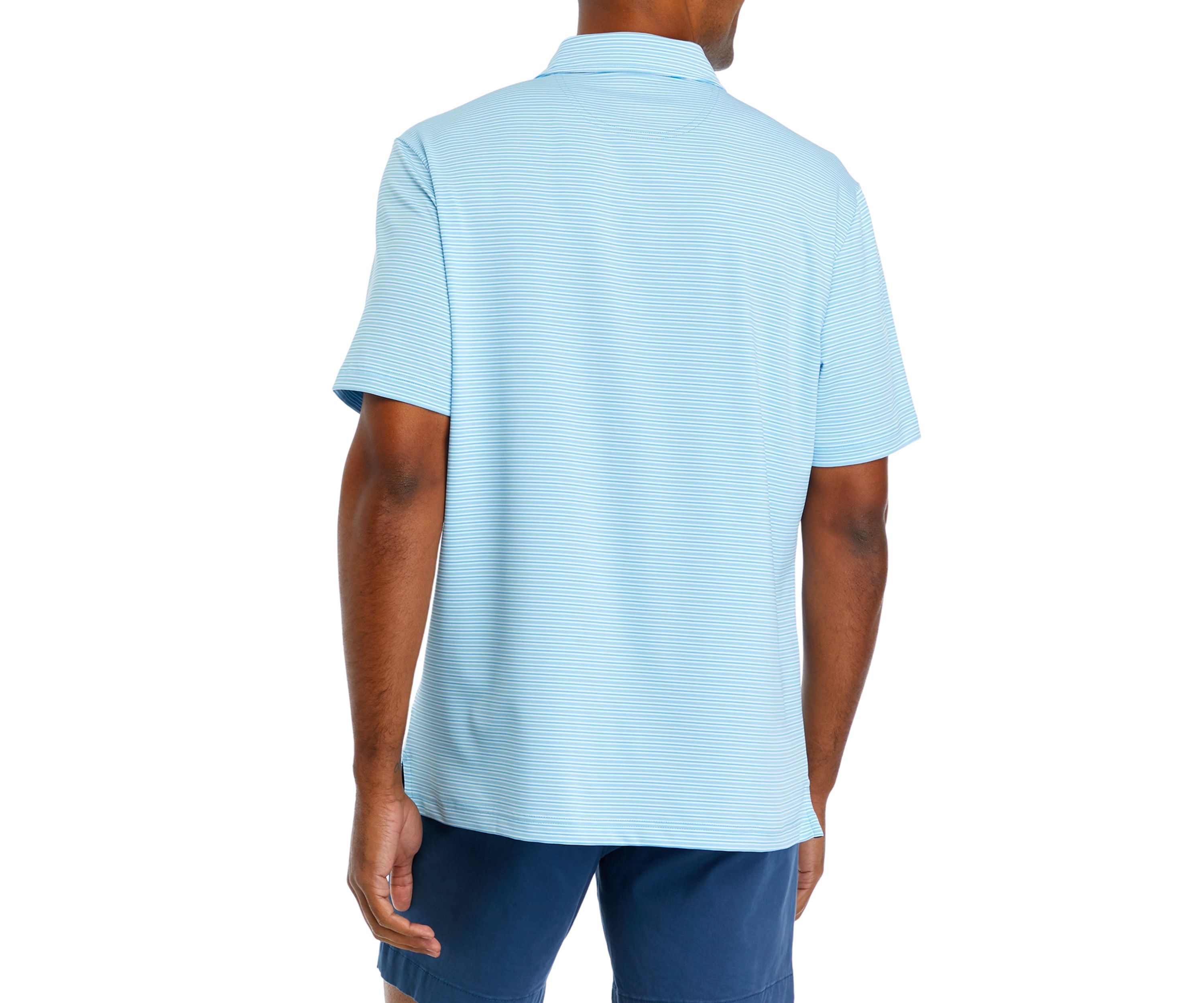 Striped Performance Polo Shirt