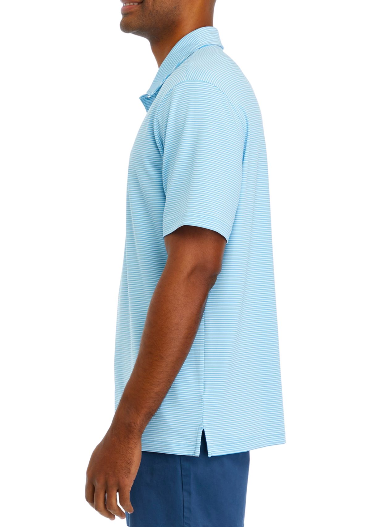 Striped Performance Polo Shirt