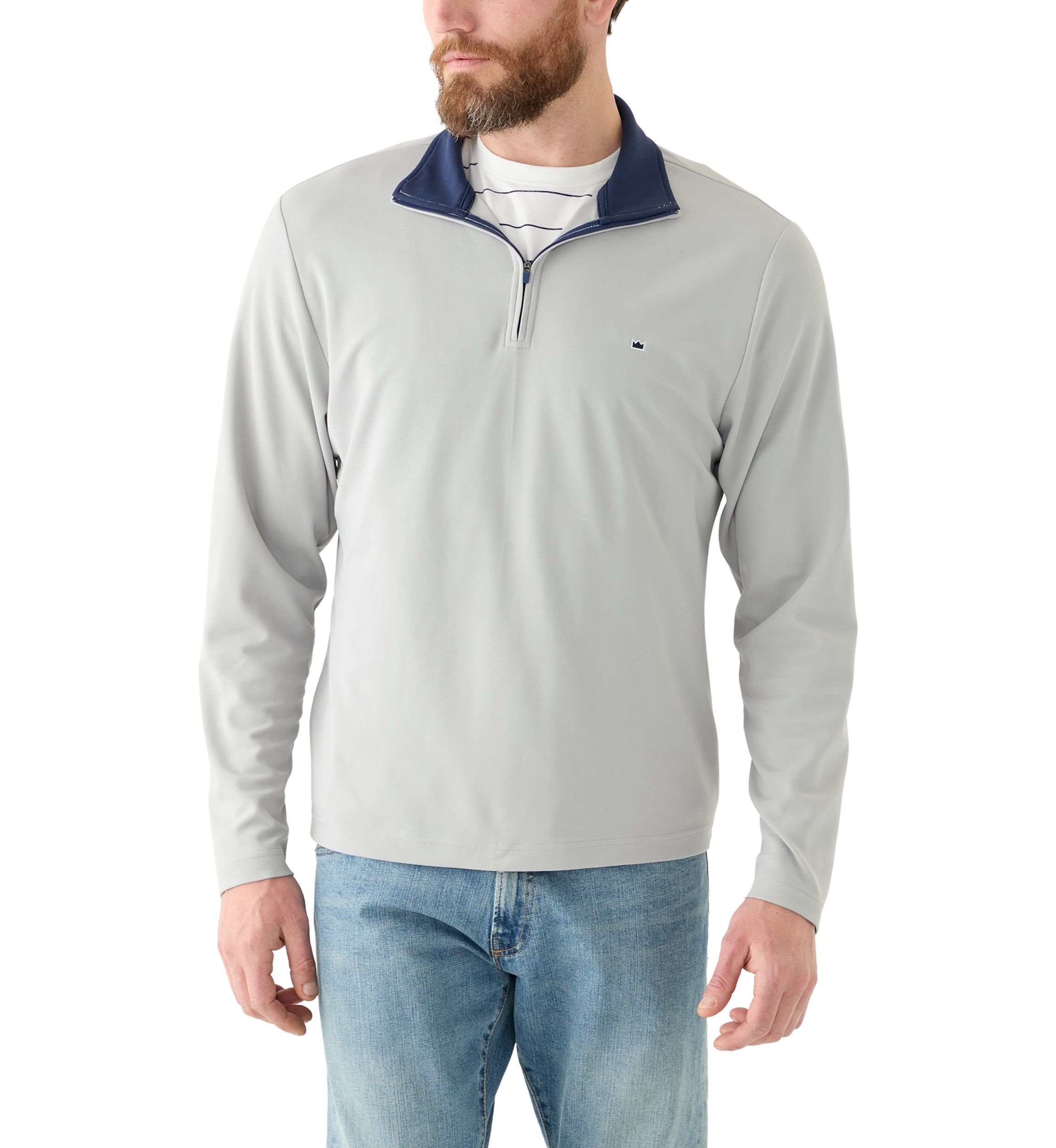 Piqué 1/4 Zip Pullover
