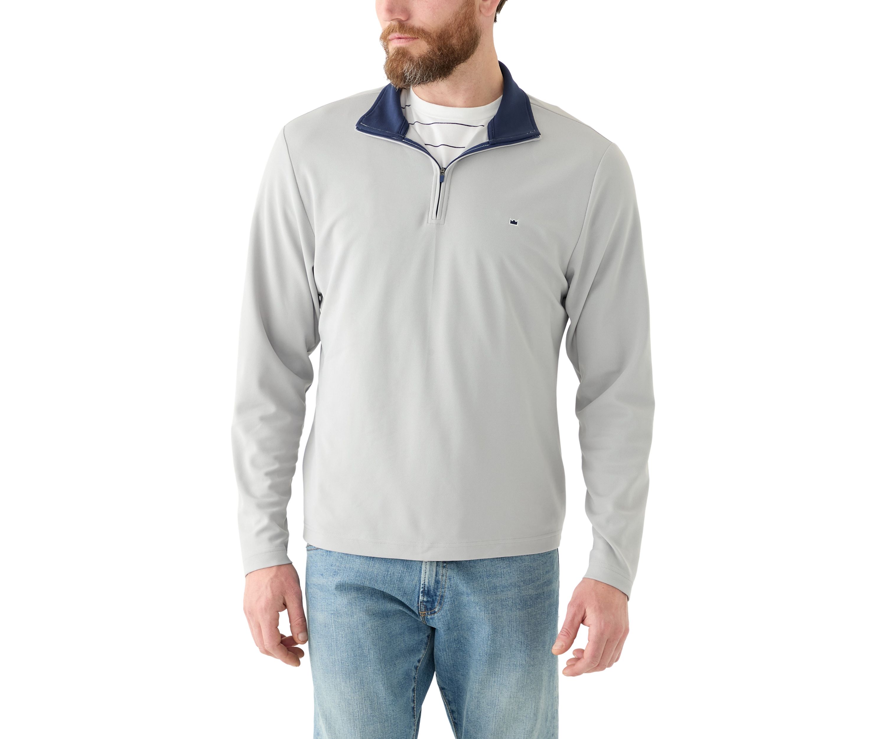 Piqué 1/4 Zip Pullover