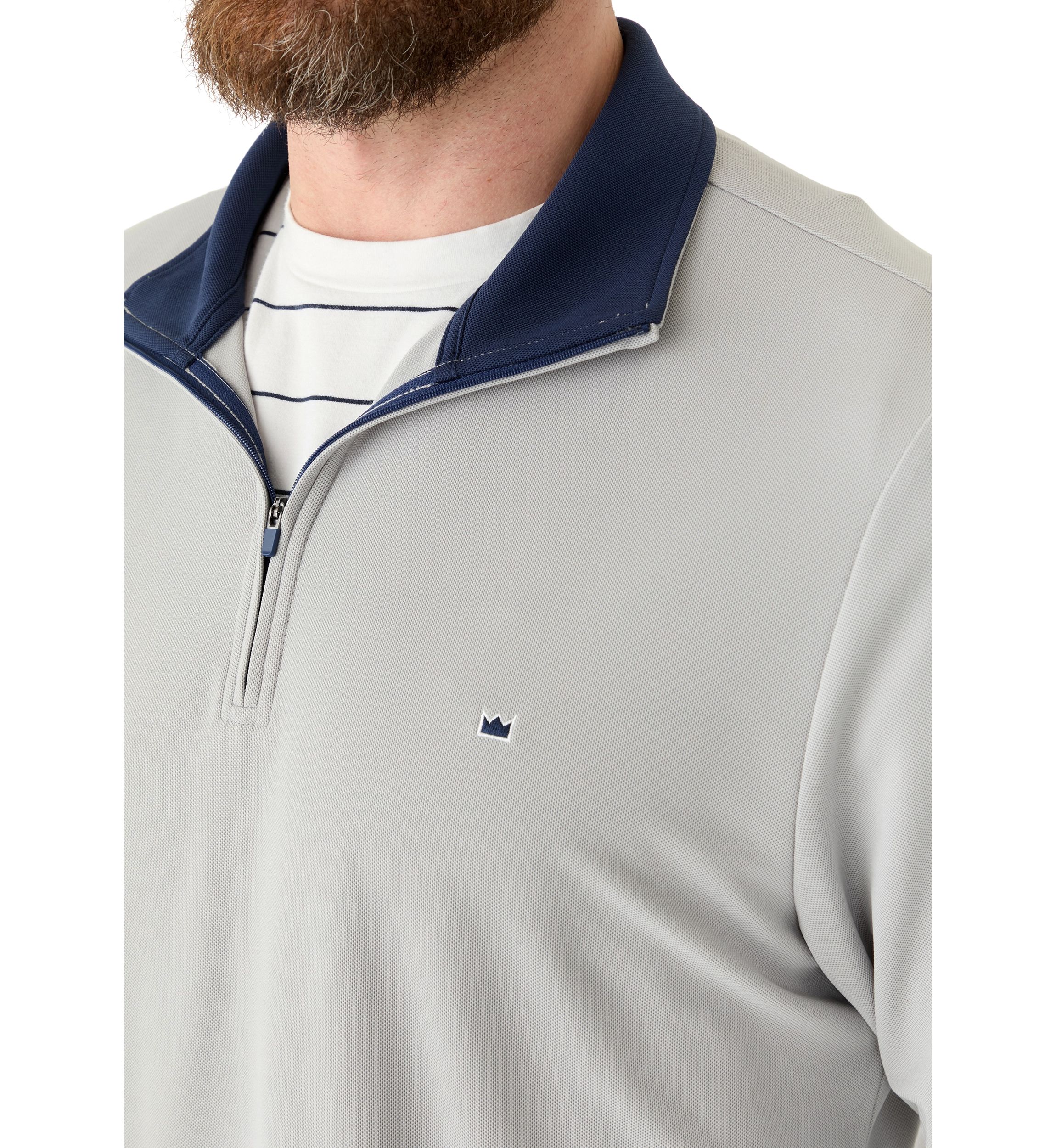 Piqué 1/4 Zip Pullover