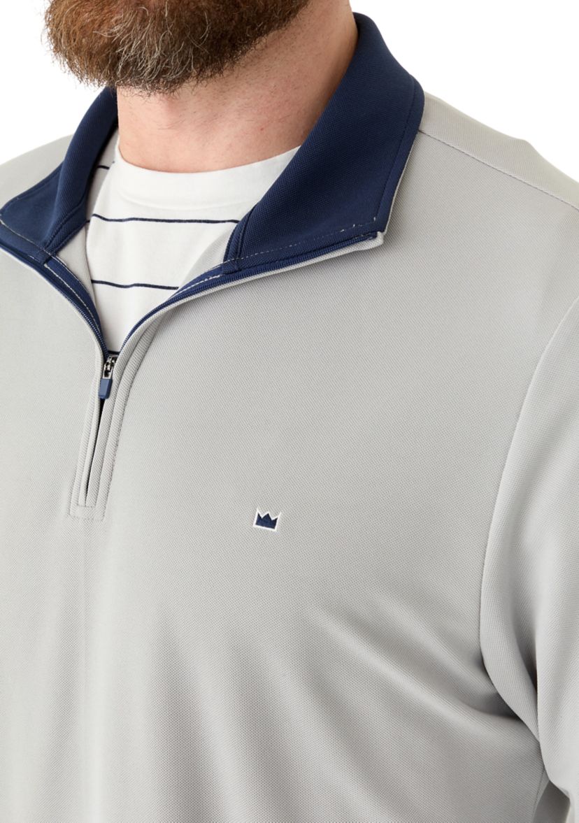 Piqué 1/4 Zip Pullover