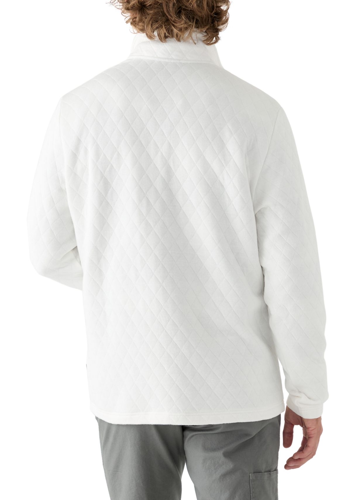 Quilted Quarter Zip Pullover