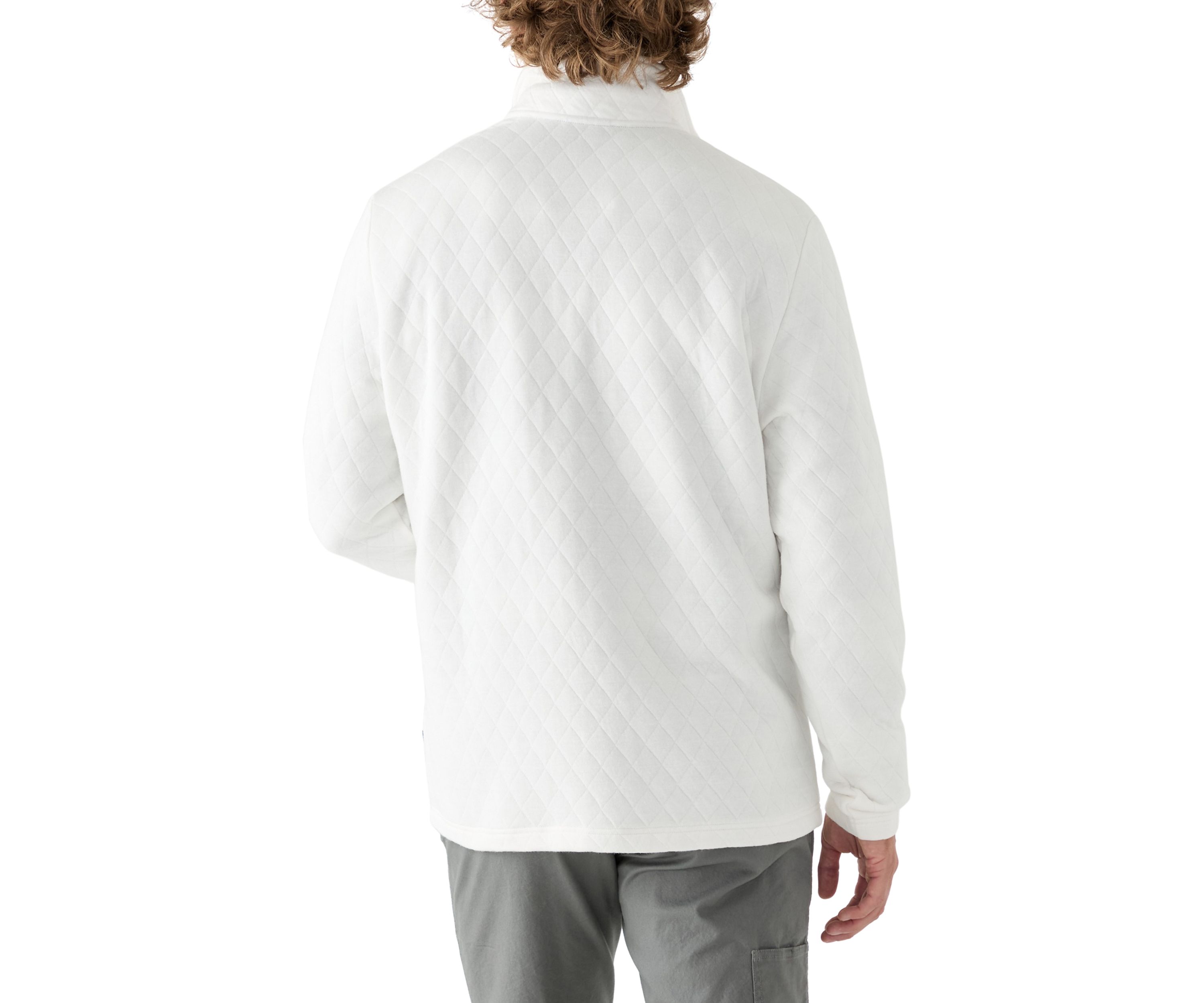 Quilted Quarter Zip Pullover