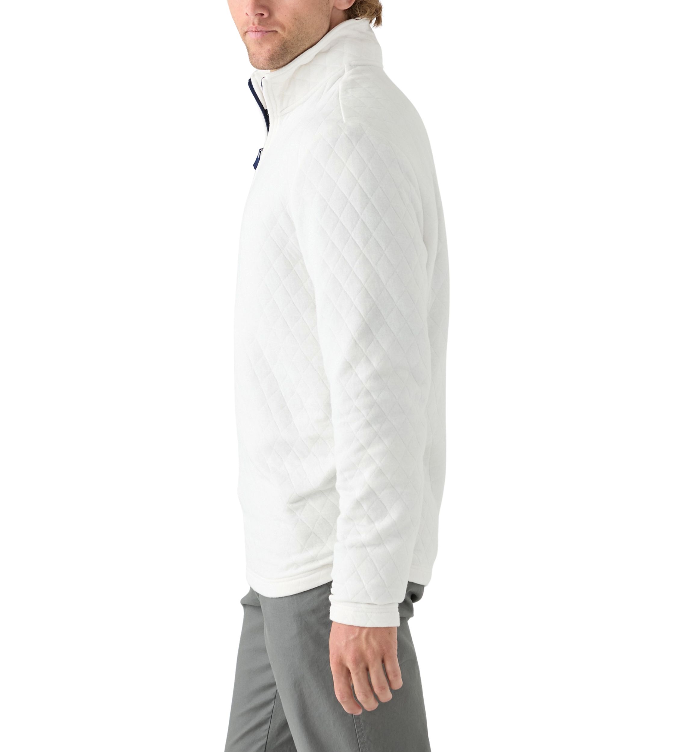 Quilted Quarter Zip Pullover