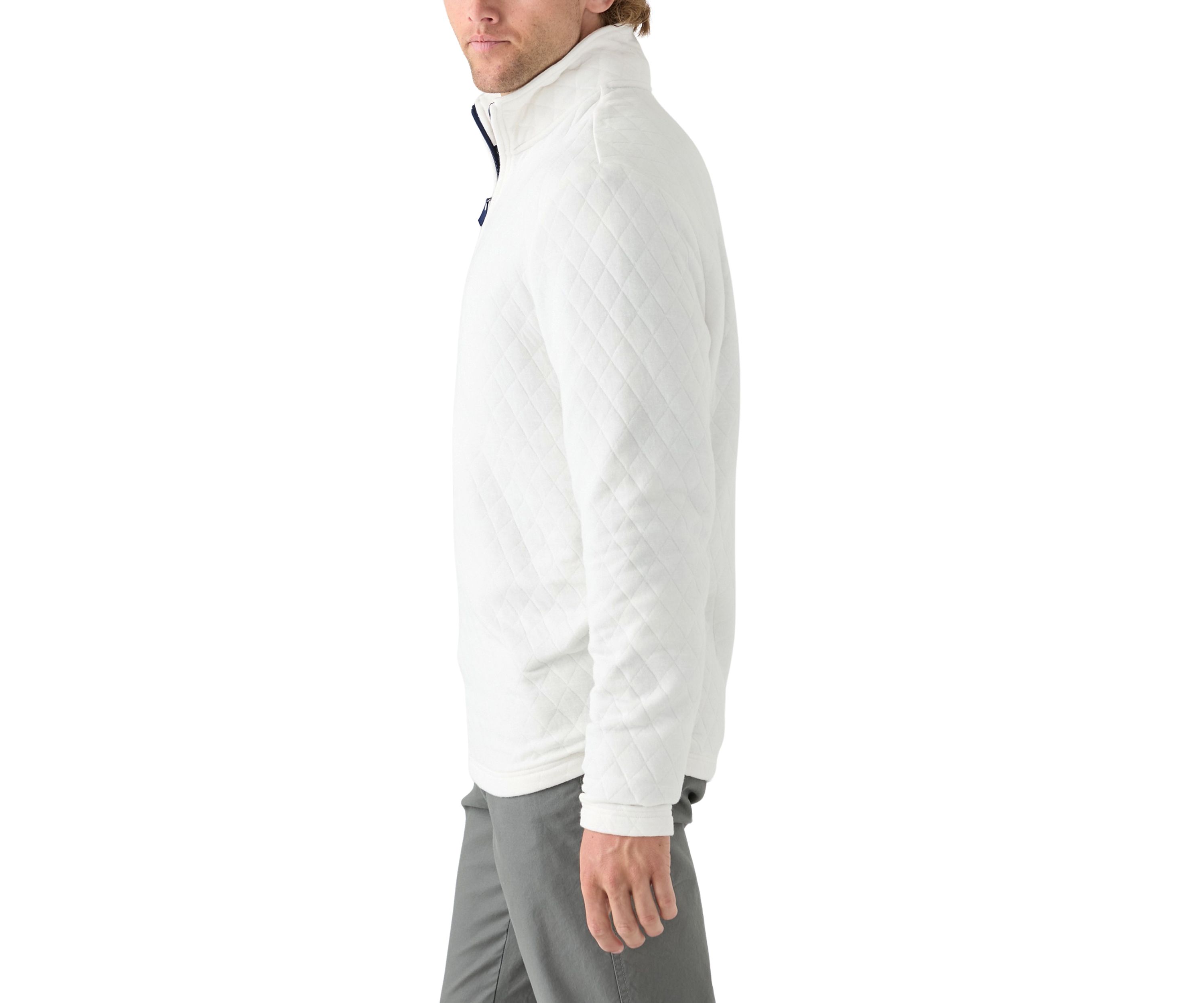 Quilted Quarter Zip Pullover