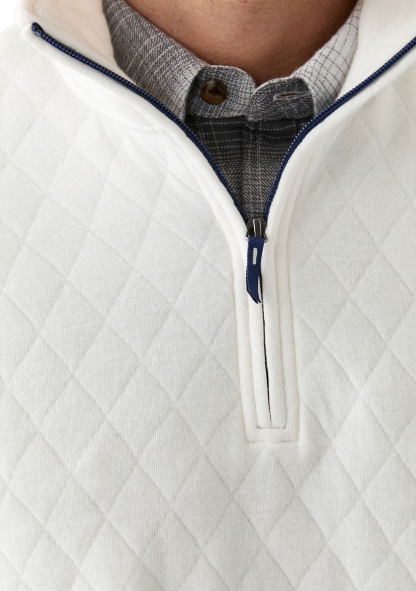 Quilted Quarter Zip Pullover