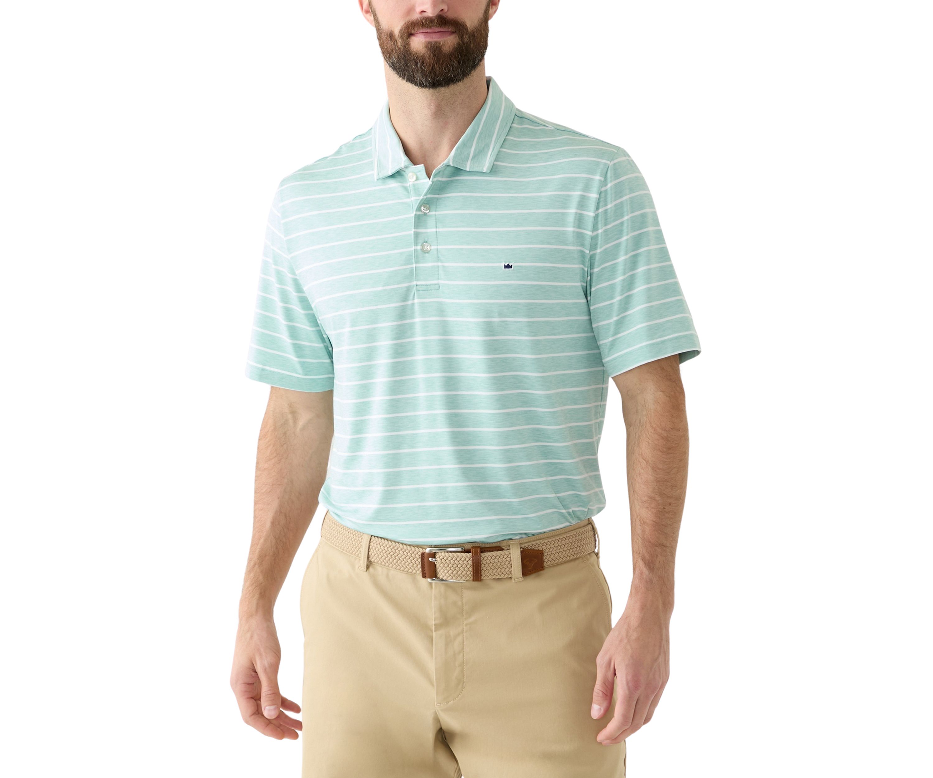 Striped Performance Polo Shirt 