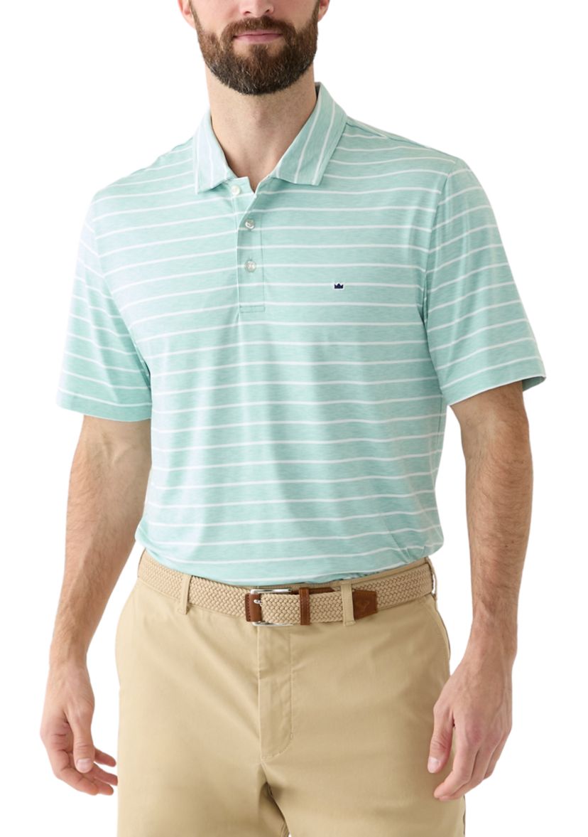 Striped Performance Polo Shirt 