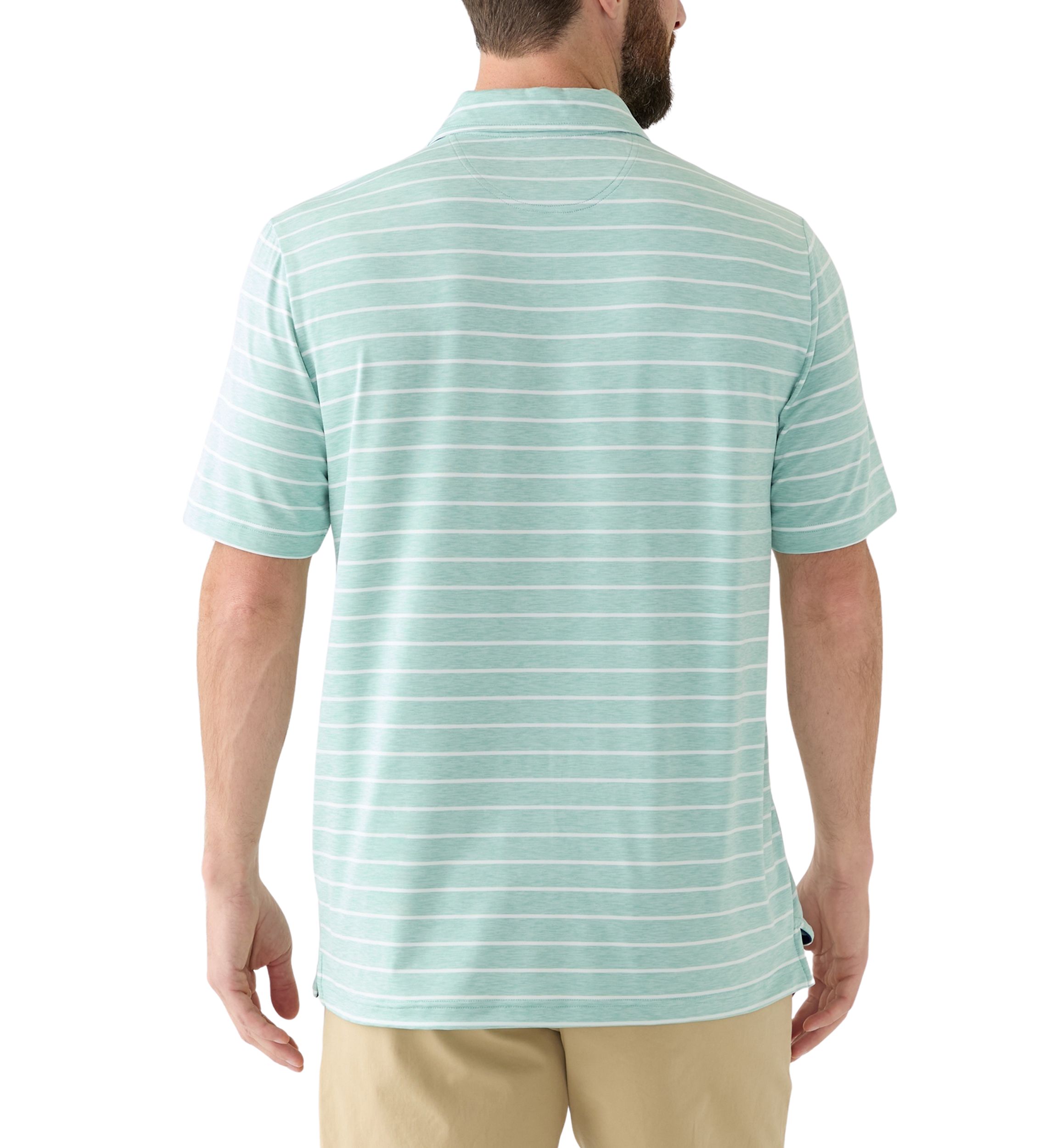 Striped Performance Polo Shirt 