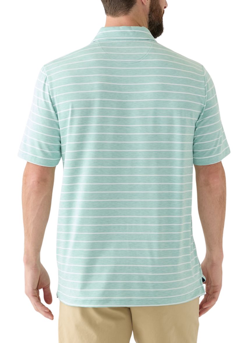Striped Performance Polo Shirt 