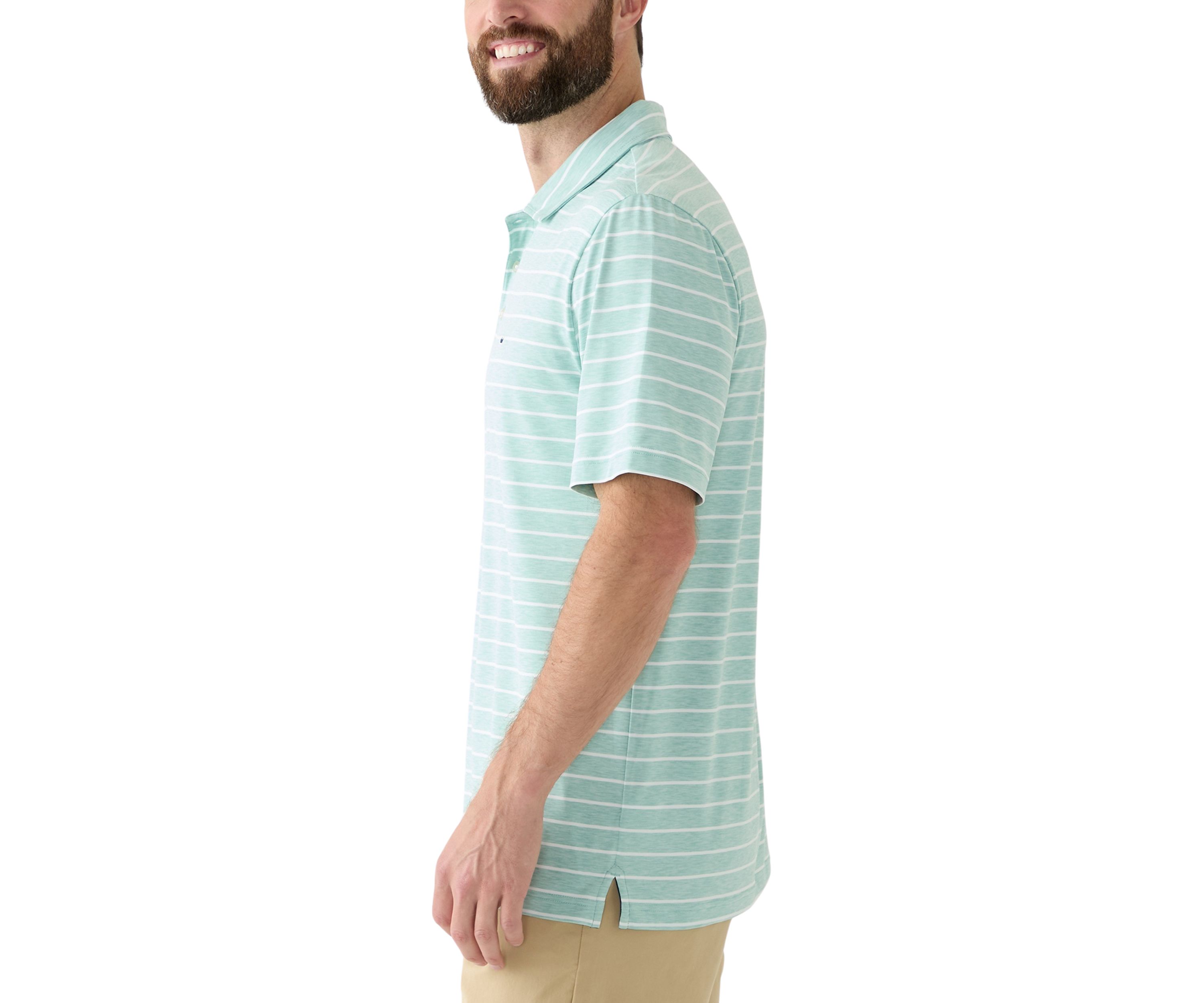 Striped Performance Polo Shirt 