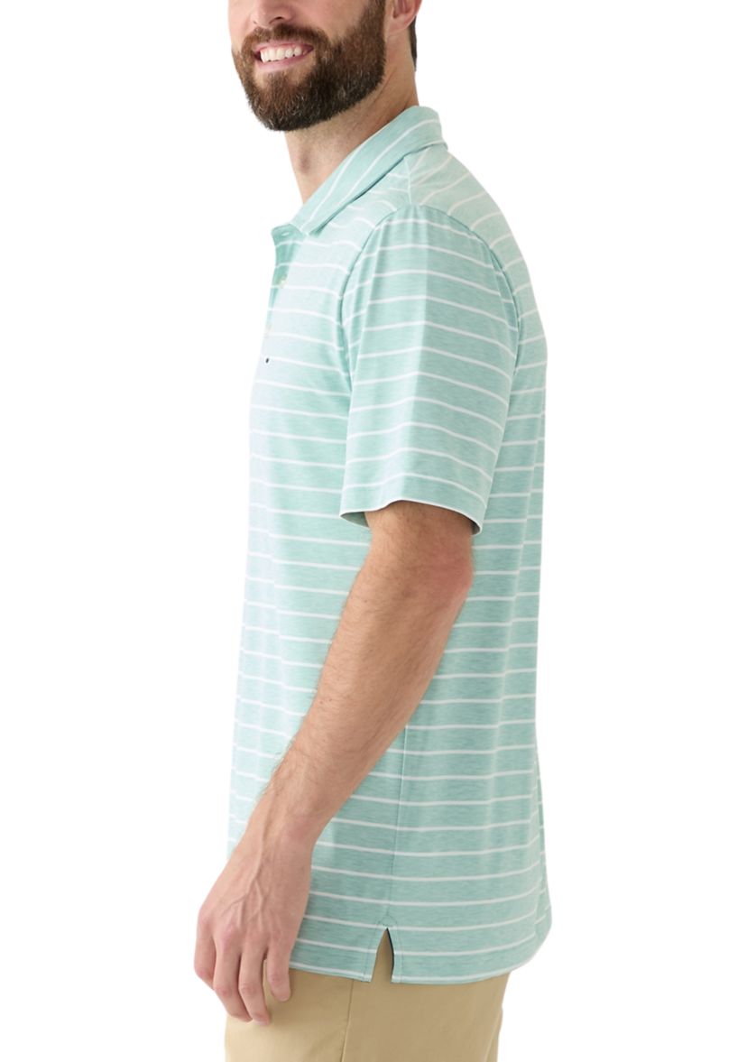 Striped Performance Polo Shirt 