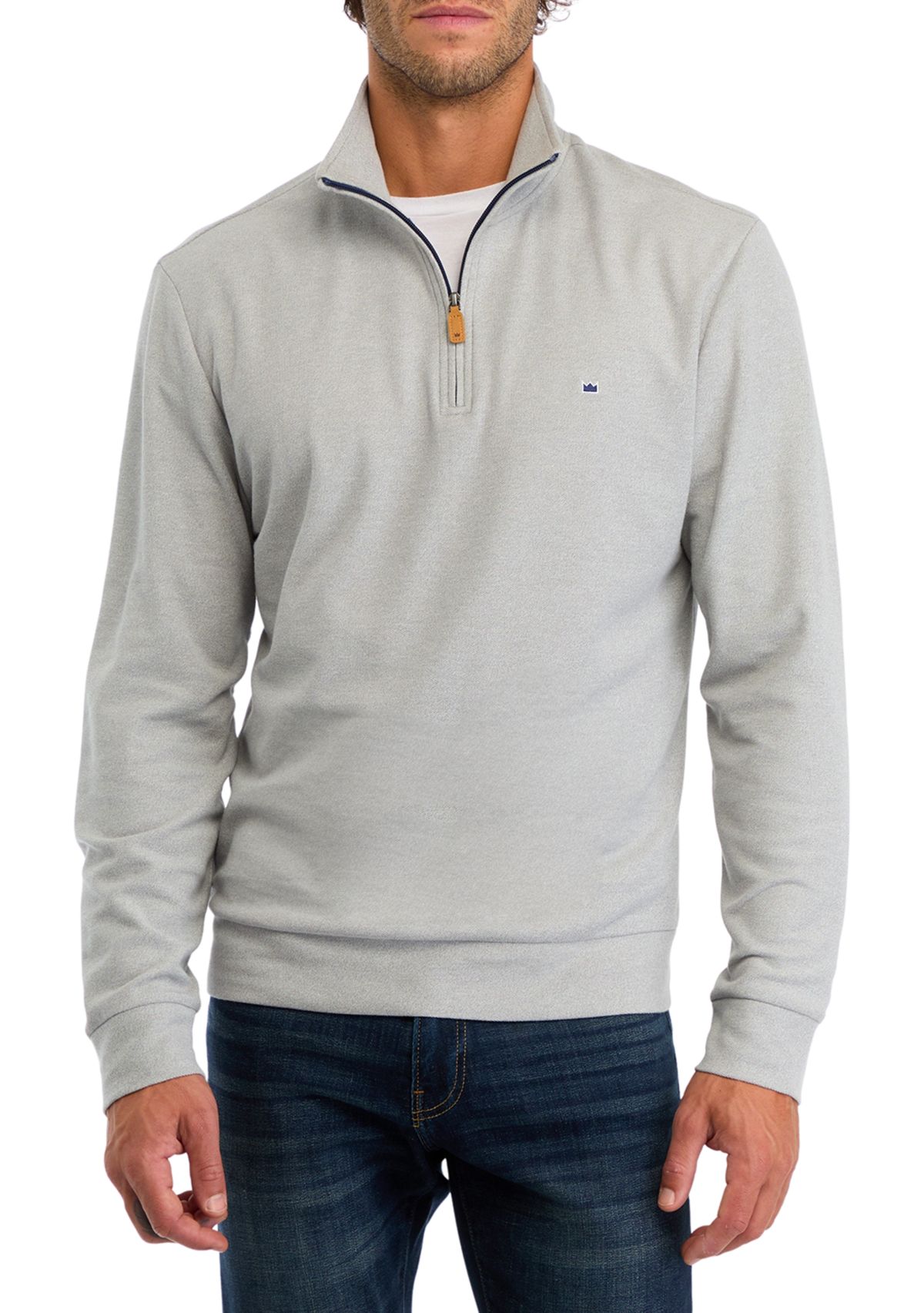 Oxford Piqué 1/4 Zip Pullover