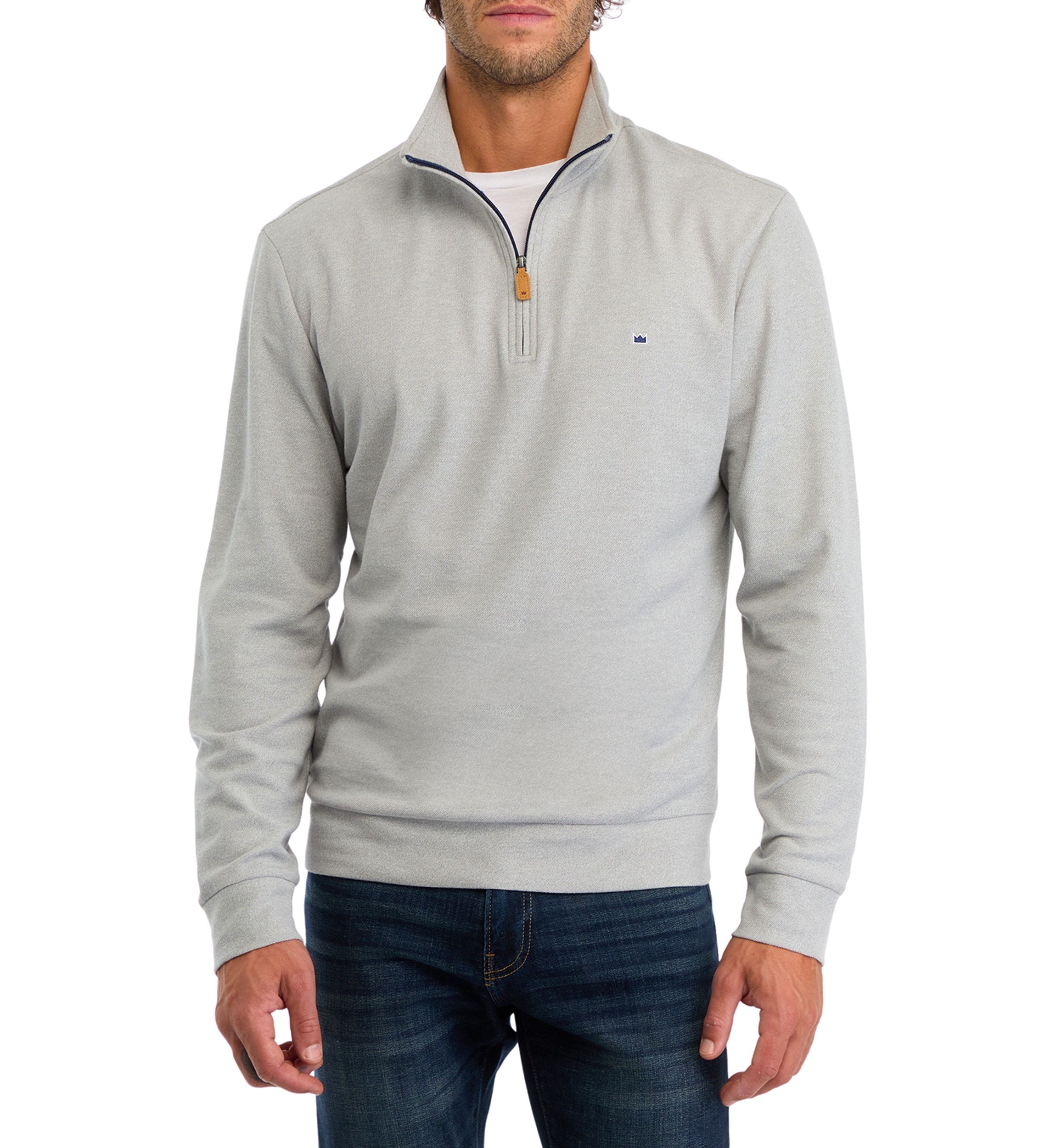 Oxford Piqué 1/4 Zip Pullover