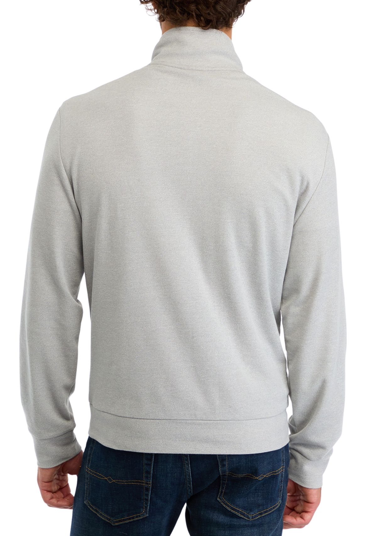 Oxford Piqué 1/4 Zip Pullover