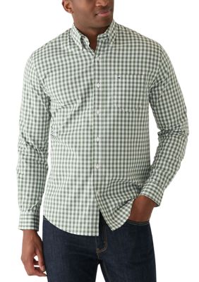 Crown & Ivy Men's Long Sleeve Gingham Shirt