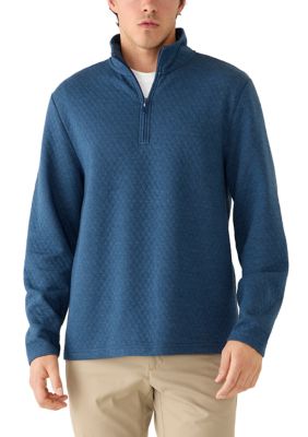 Crown & Ivy Men's Quilted 1/4 Zip Pullover