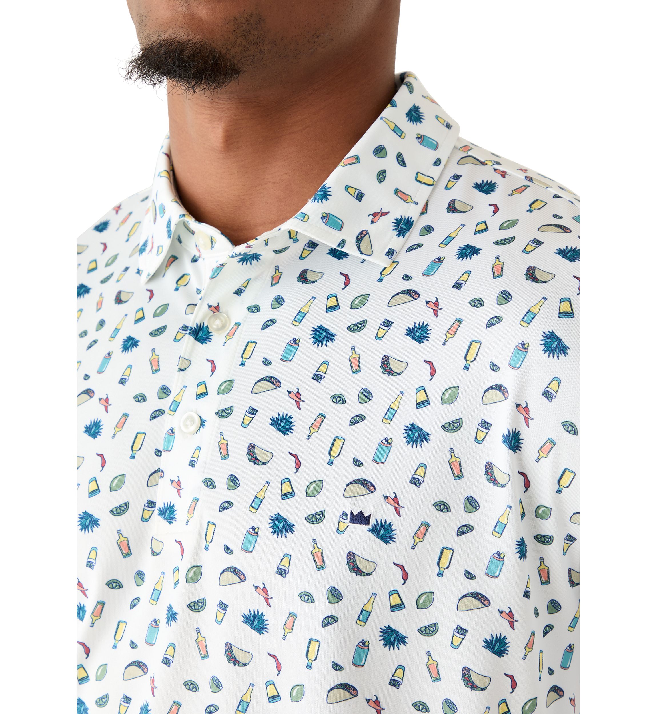 Crown & Ivy™ Men's Short Sleeve Printed Performance Polo Shirt | Belk