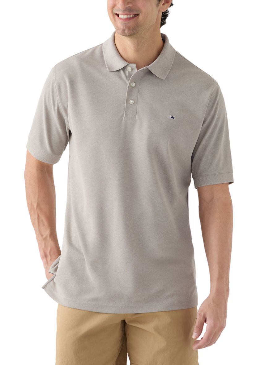 Oblada　IVY POLO Crown & Ivy™ Men's Short Sleeve Pique Polo | Belk