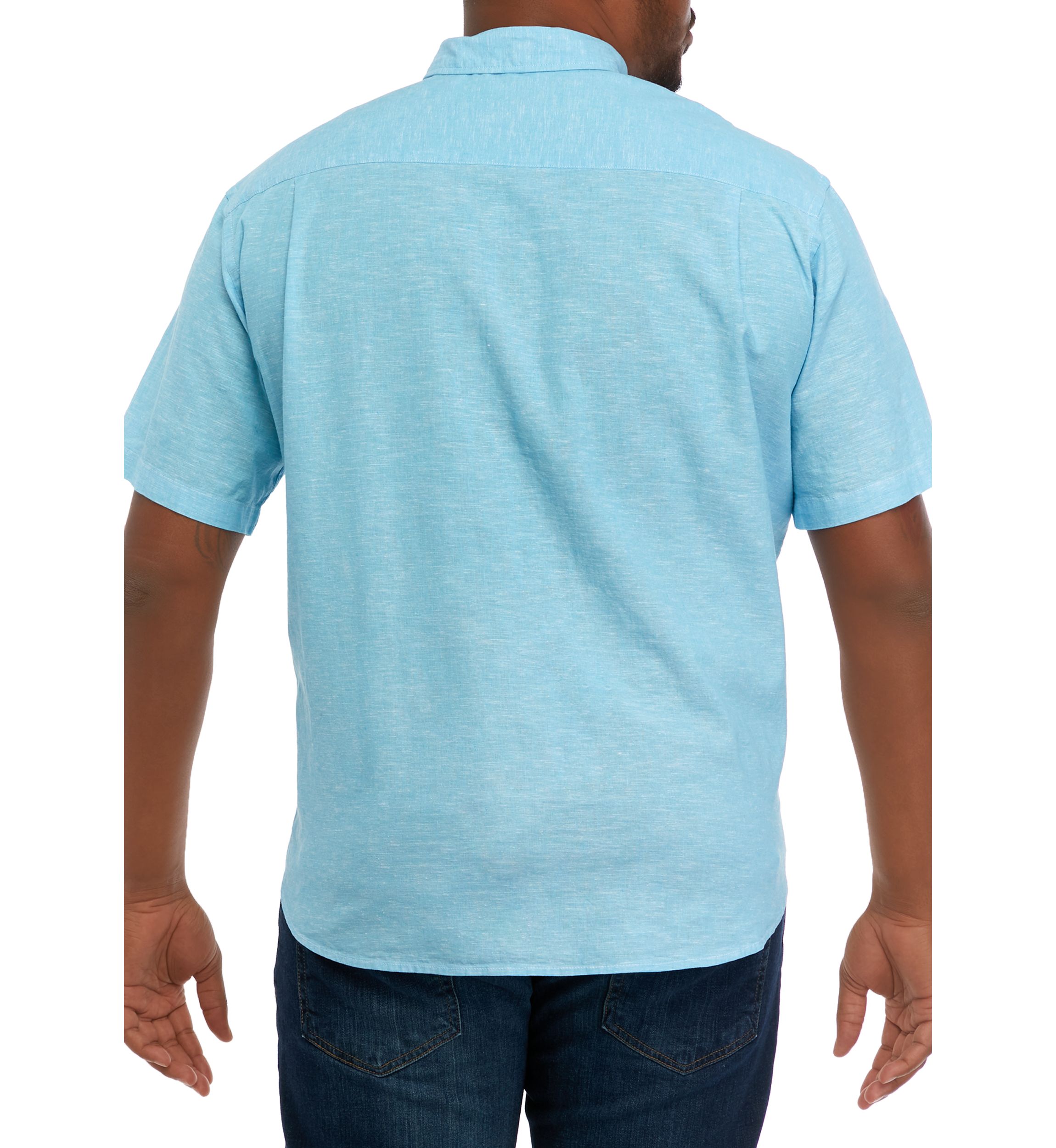 Big & Tall Short Sleeve Woven Shirt