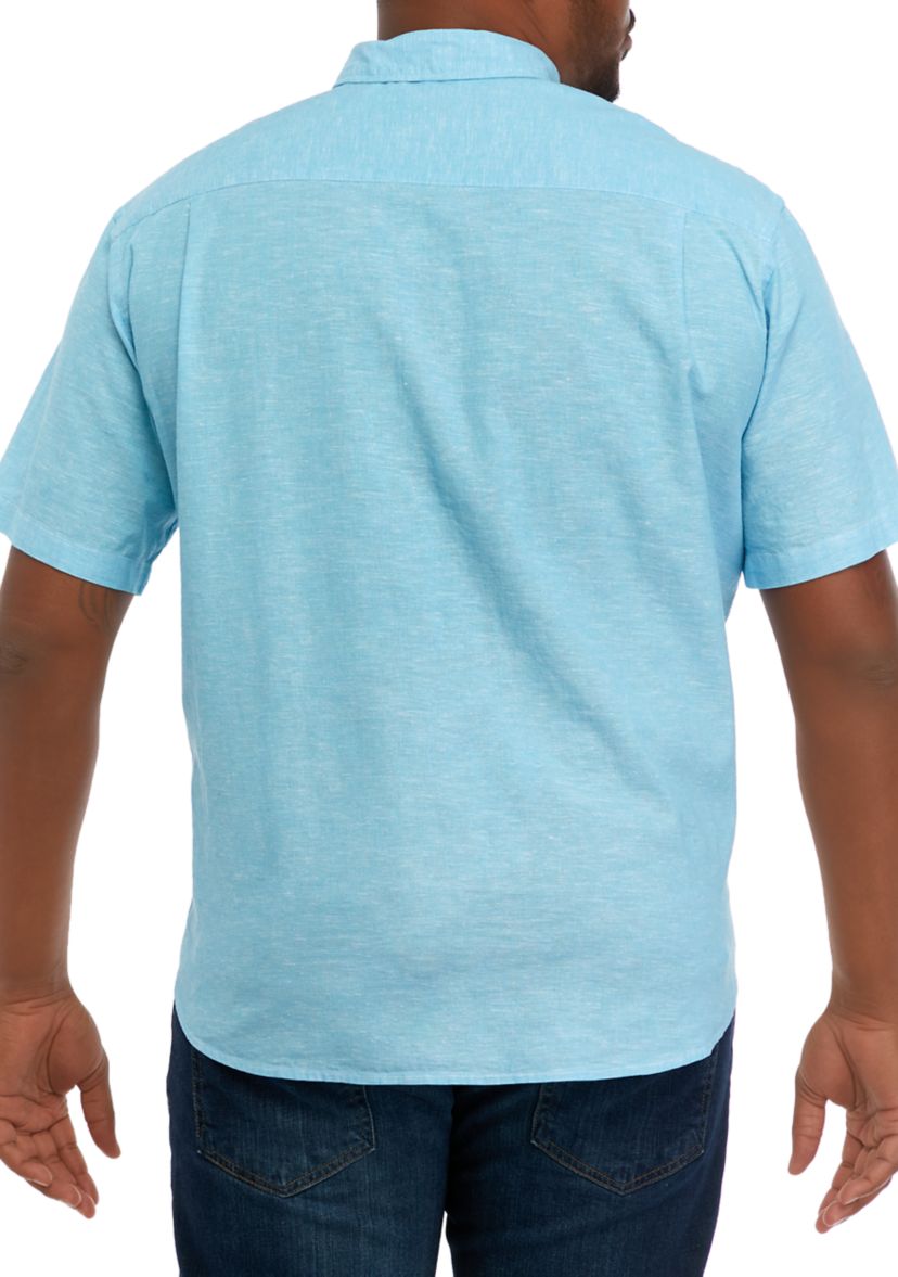 Big & Tall Short Sleeve Woven Shirt