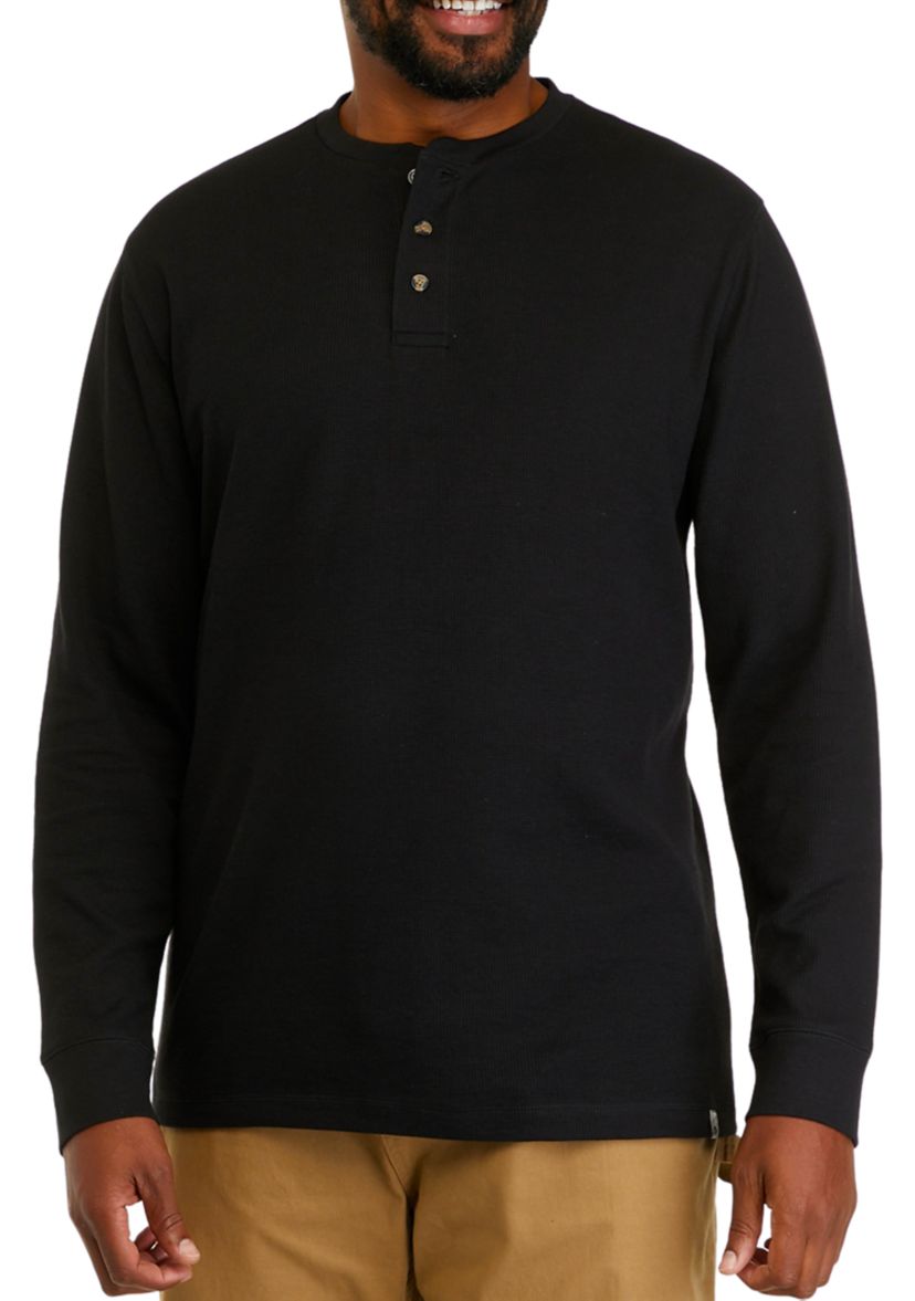 Big & Tall Long Sleeve Thermal Henley Shirt