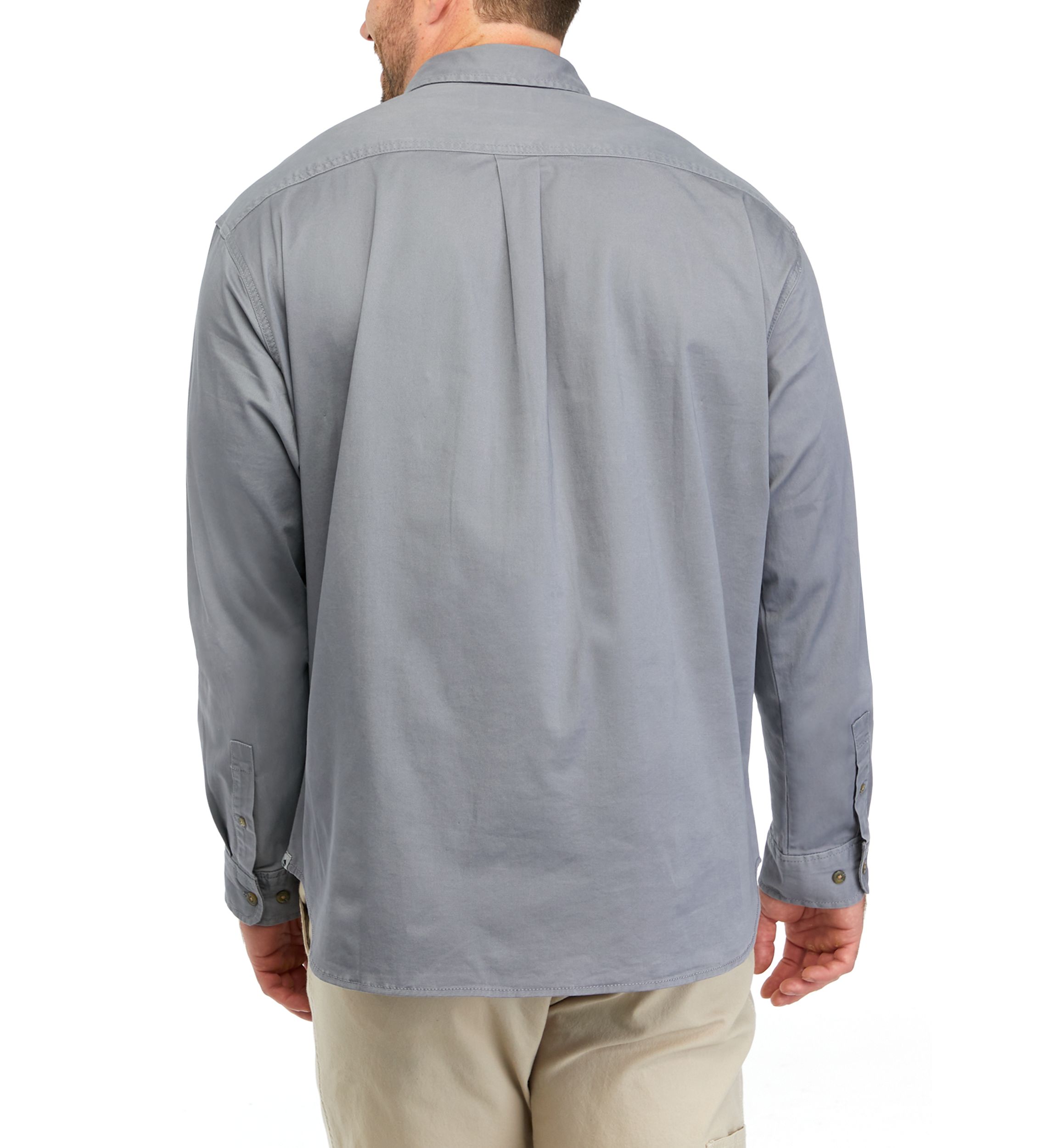 Big & Tall Long Sleeve Twill Button Down Shirt