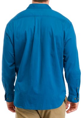 Big & Tall Long Sleeve Twill Button Down Shirt