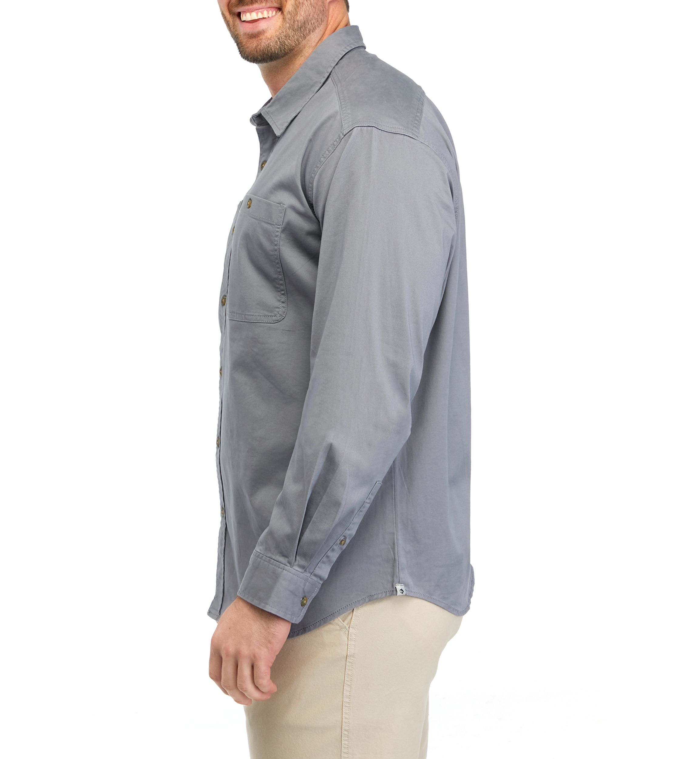 Big & Tall Long Sleeve Twill Button Down Shirt